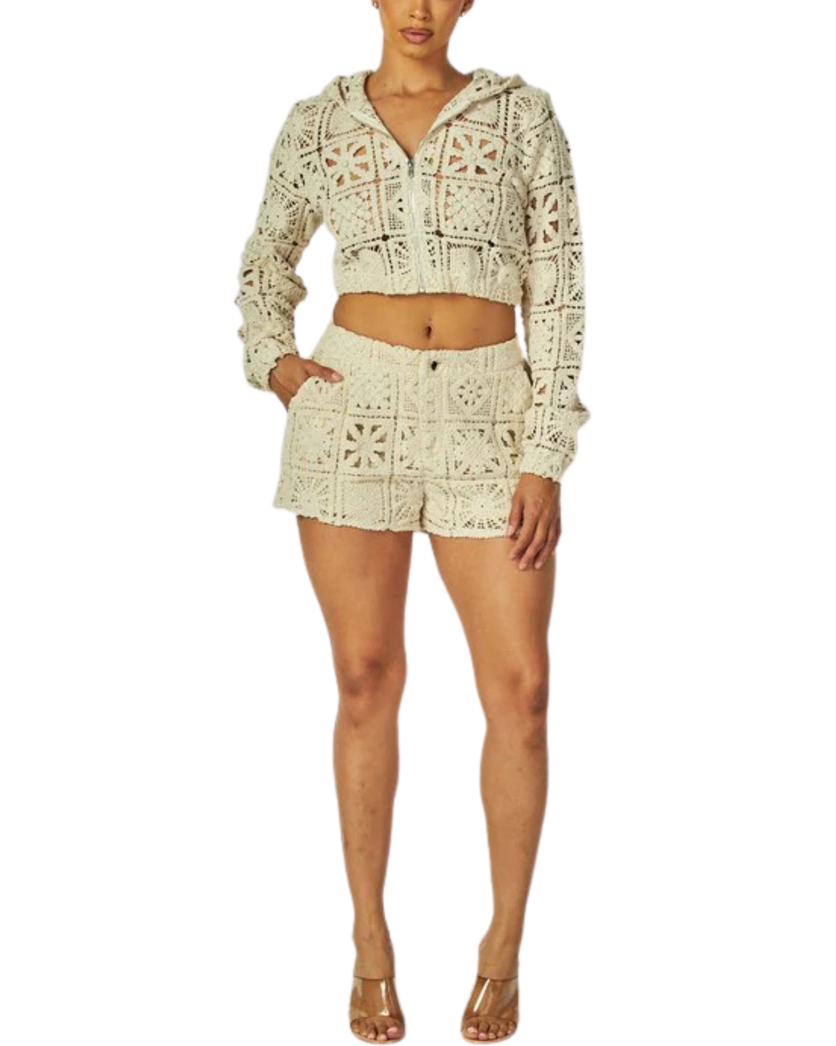 Womens Crochet Crop Top
