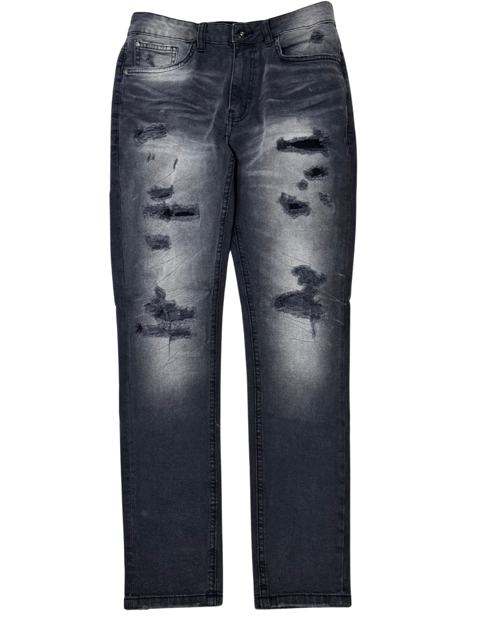 Mens Ripped and Repaired Skinny Jean 80382