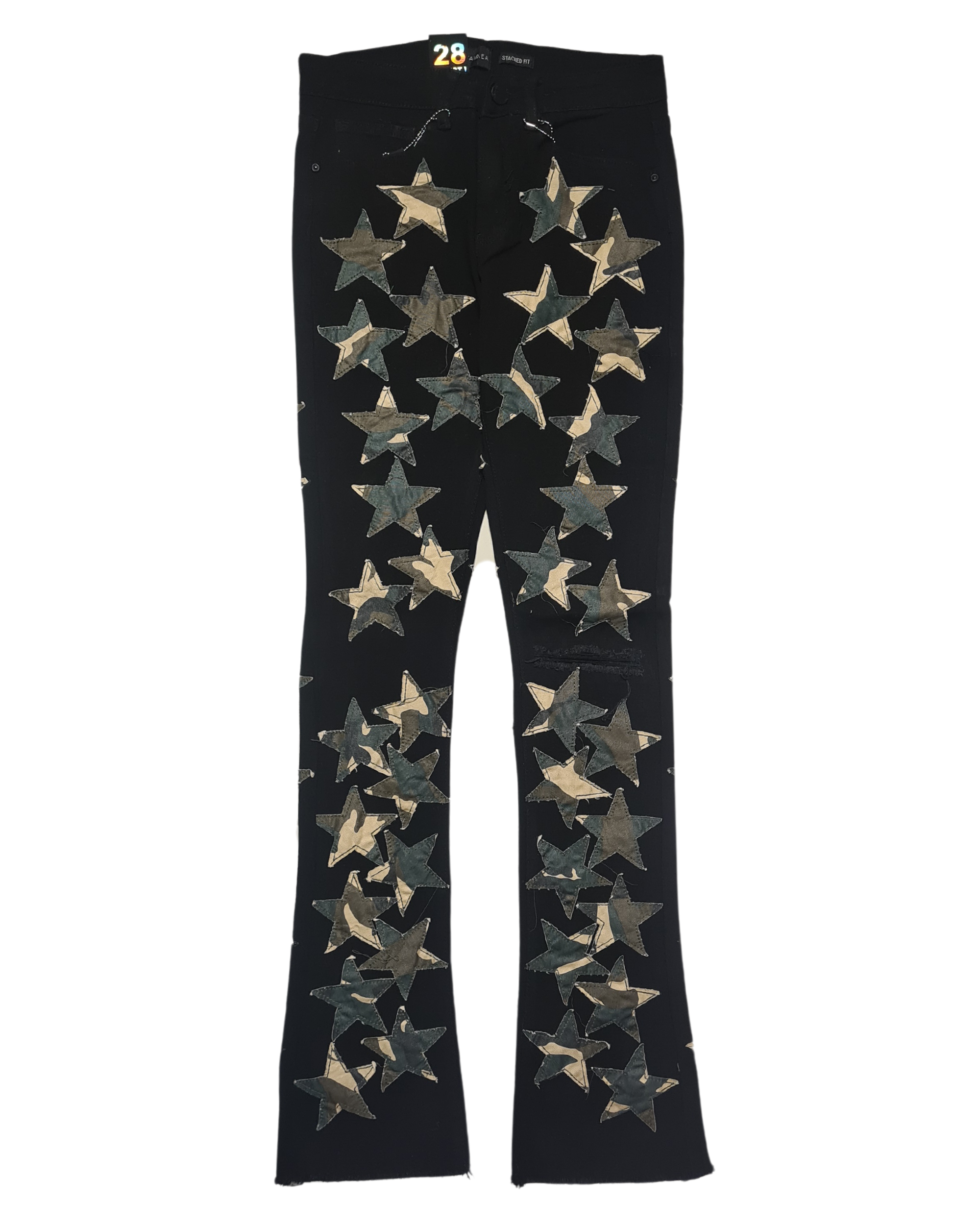 Mens Camo Star Stacked Jeans 5890