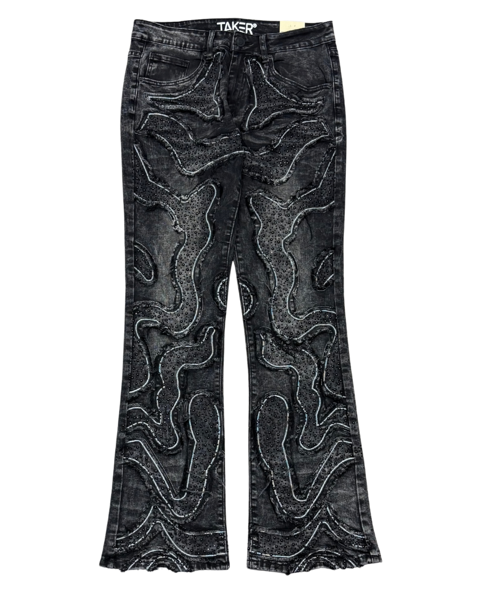 Mens Flare Fit Jeans T5053