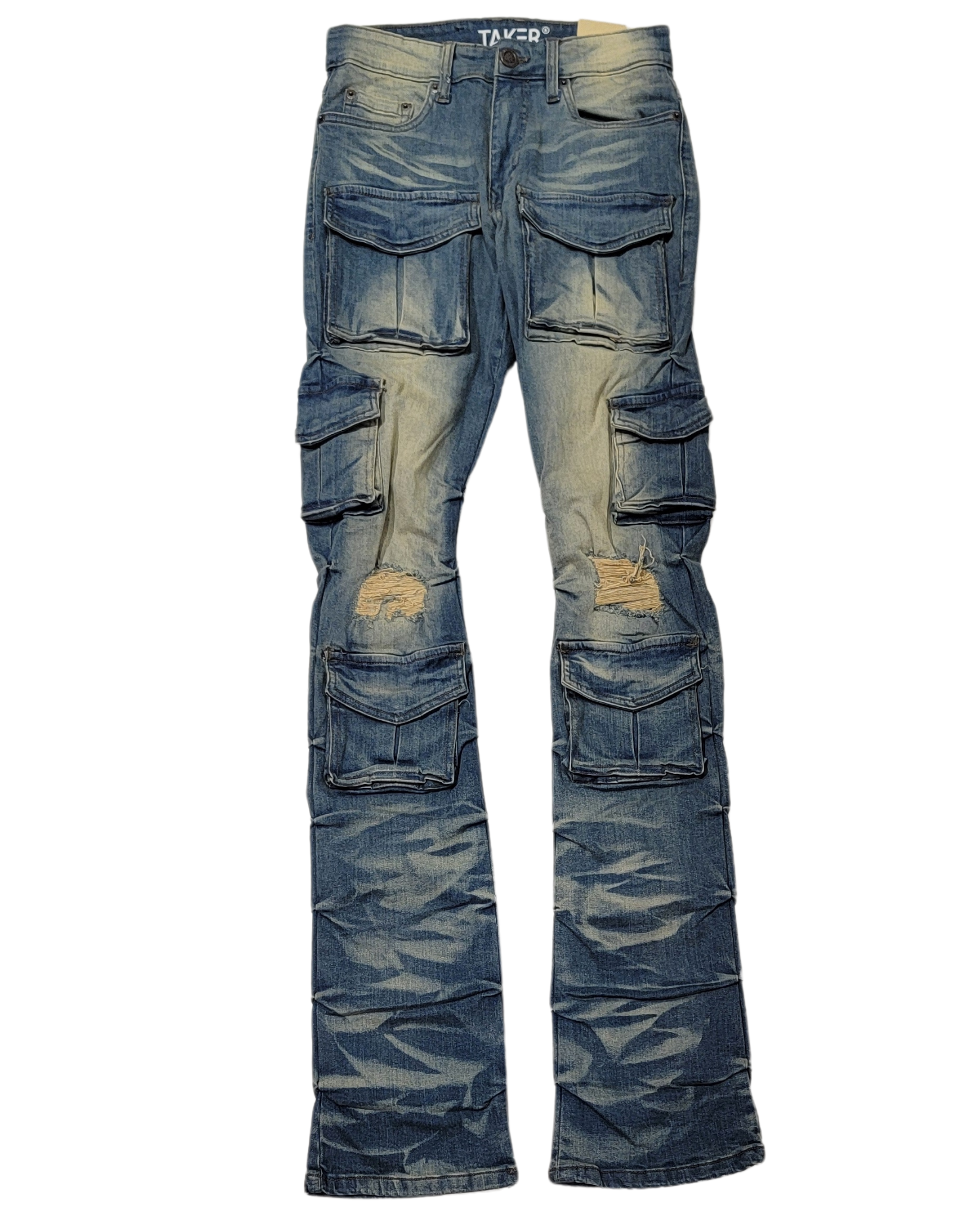 Mens Stacked Flare Fit Jean T4111