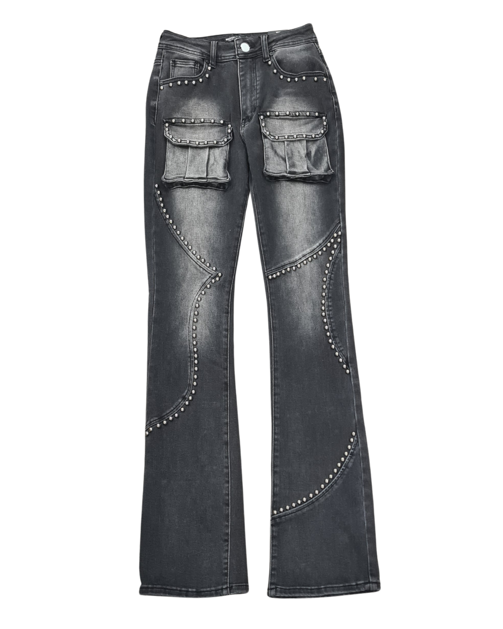 Womens High Waist Stacked Jean PA1551