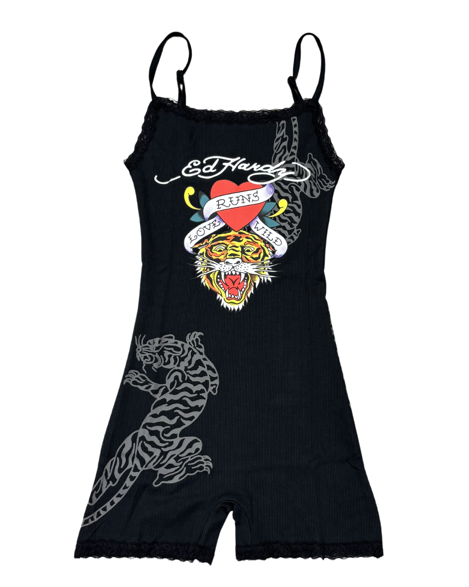 Womens Tiger Heart Romper