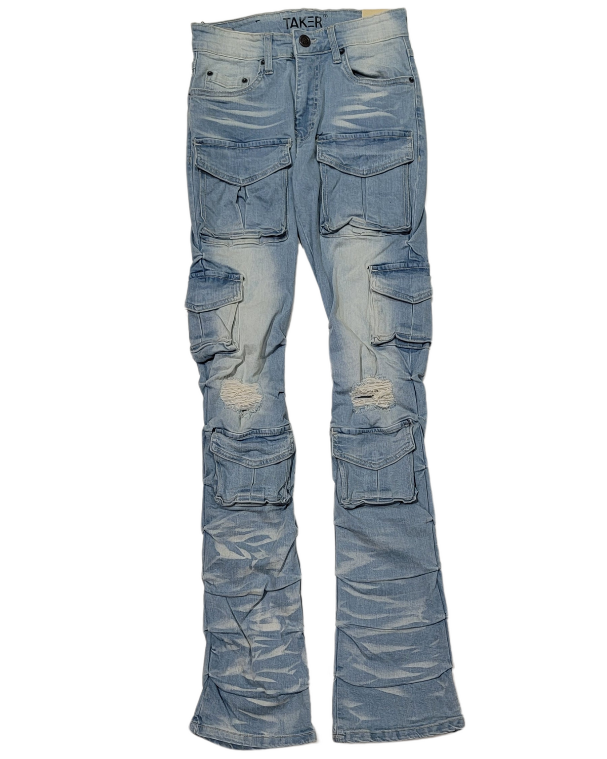 Mens Stacked Flare Fit Jean T4111