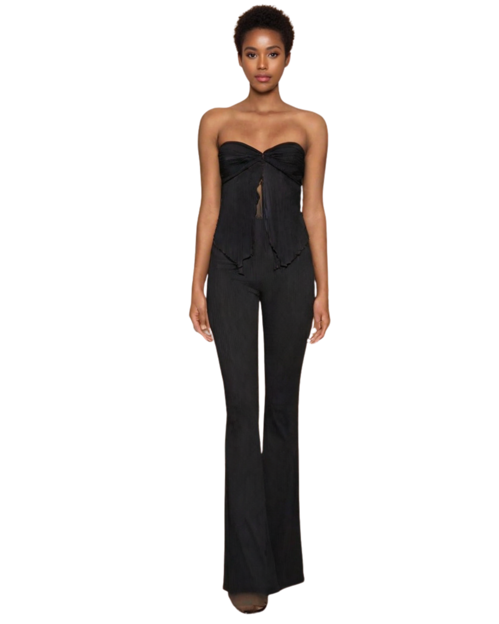 Womens Bandeau Top and Flared Pant Set TP592