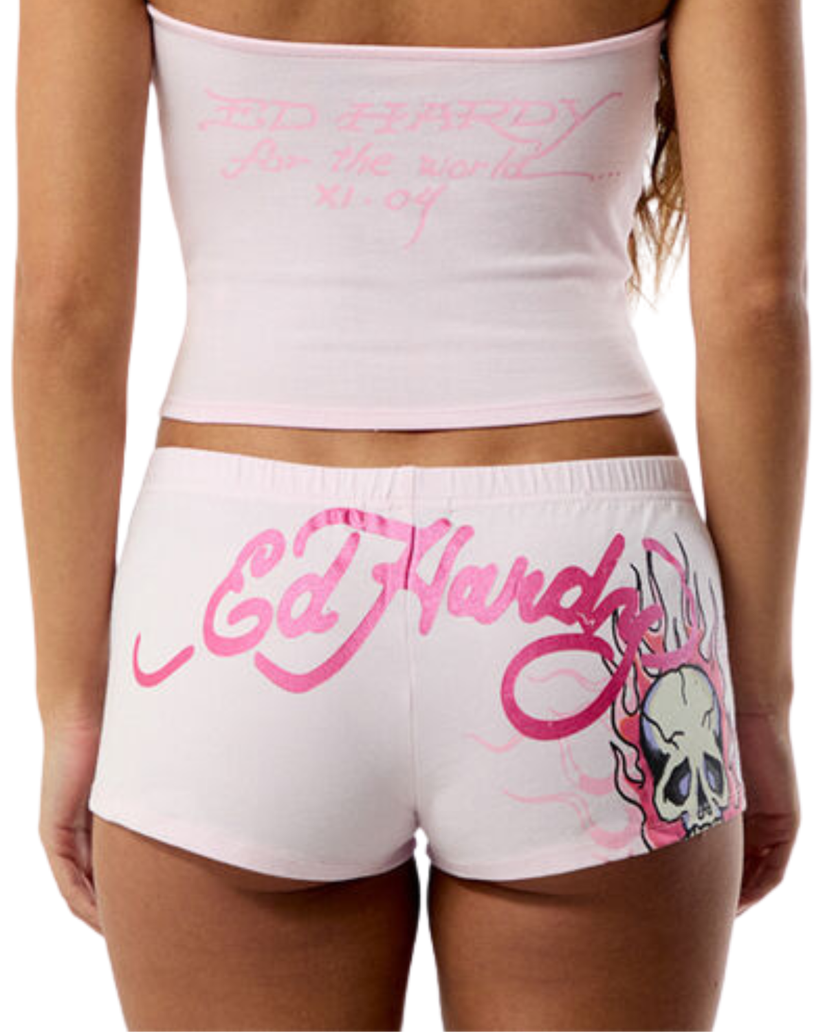 Womens Pink Flame Short