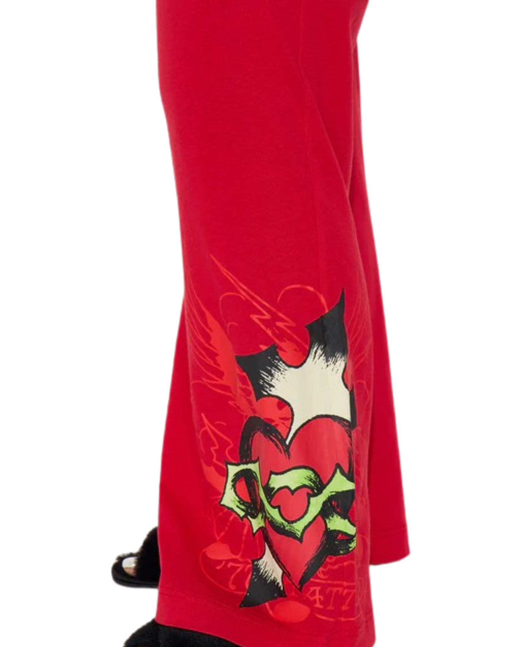 Womens Heart Cross Raglan Pant