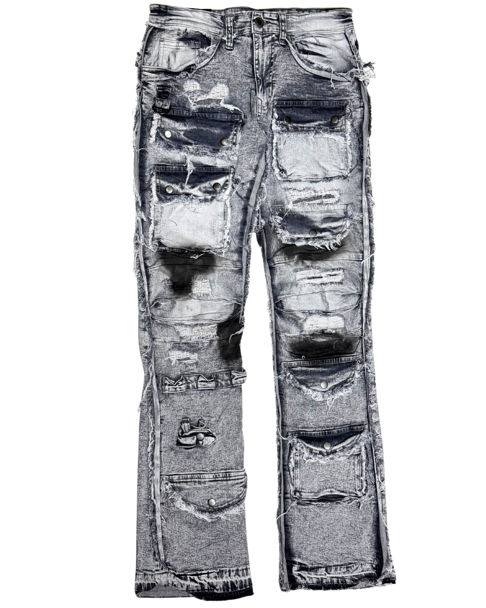 Fray Edge Cargo Stack Jean 513026