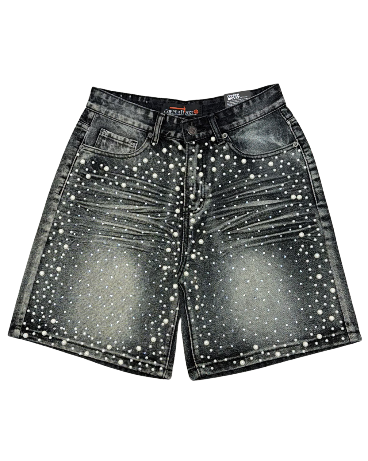 Mens Pearl Denim Shorts 613012