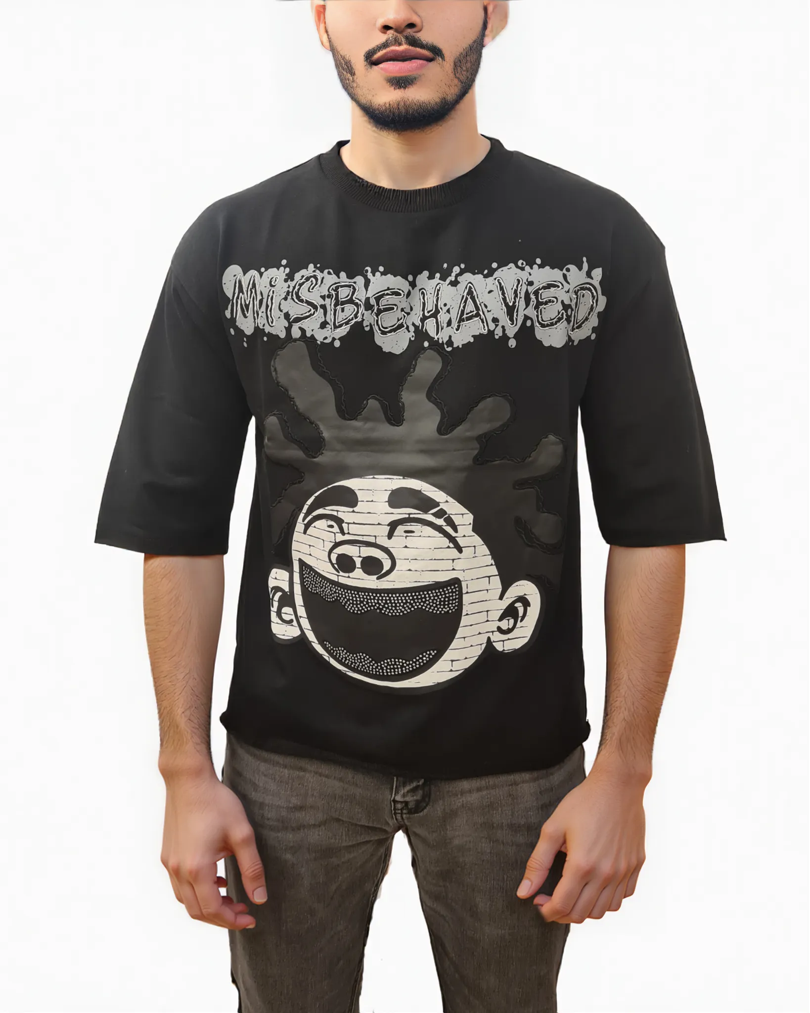 Mens Misbehave Cropped Shirt