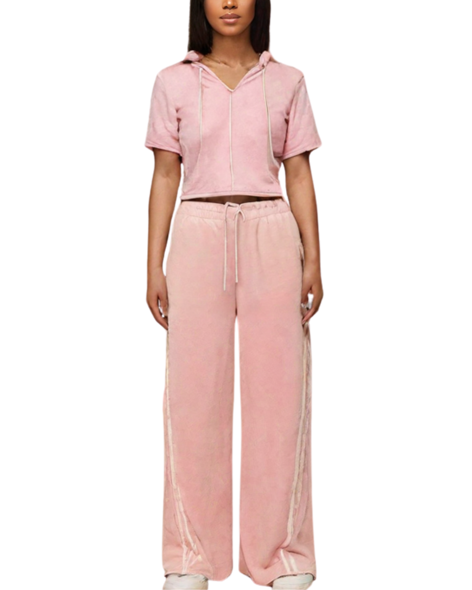 Womens Oversize Stripe Sweat Shirt And Pant