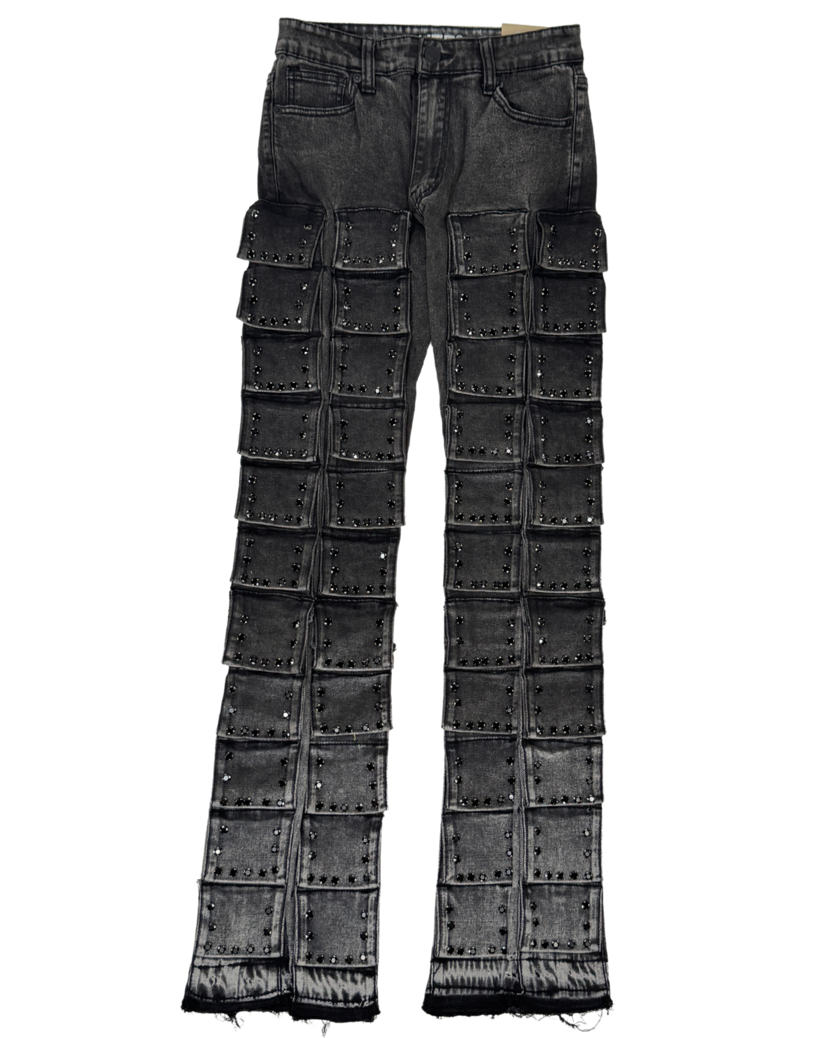 Mens Stacked Flare Fit Jeans T5019