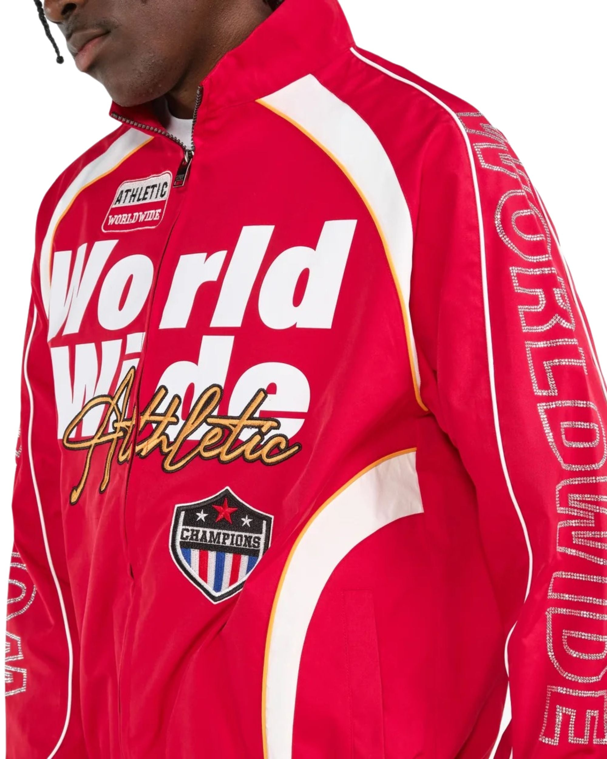 Mens Nylon Worldwide Full-Zip