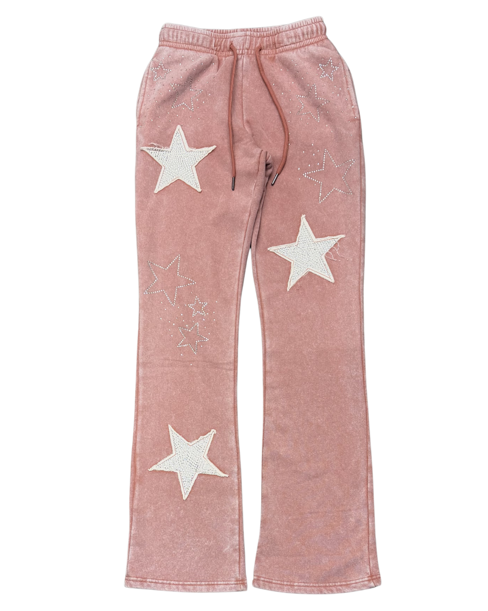 Womens Rhinestone Star Sweatpant