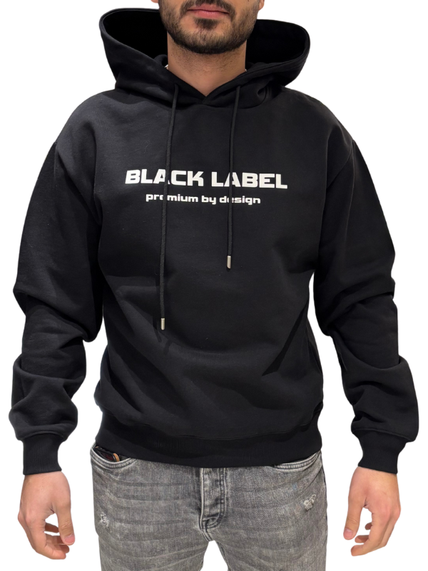 Mens Bold Black Label Hoodie