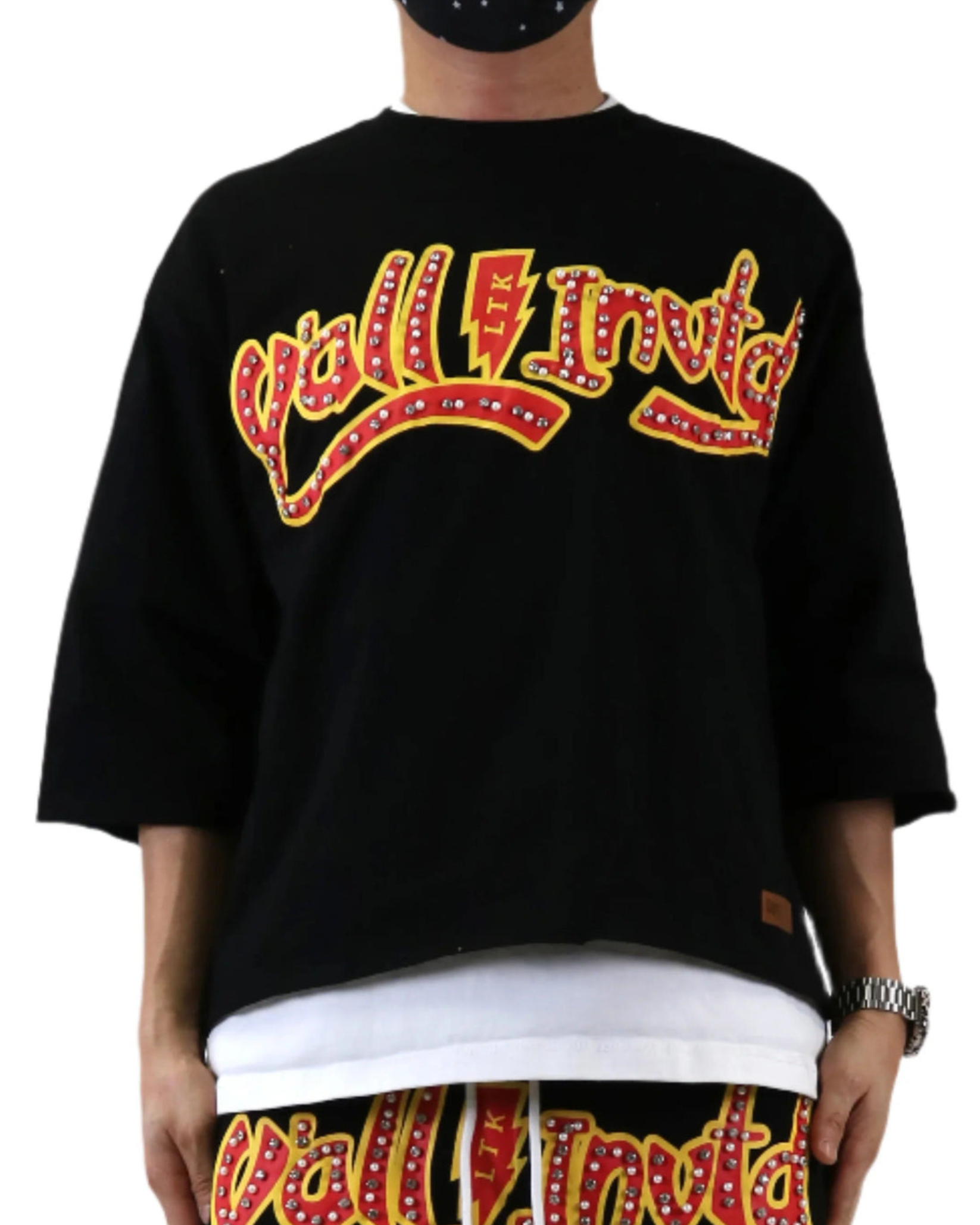 Mens Y'all Invtd Cropped Shirt