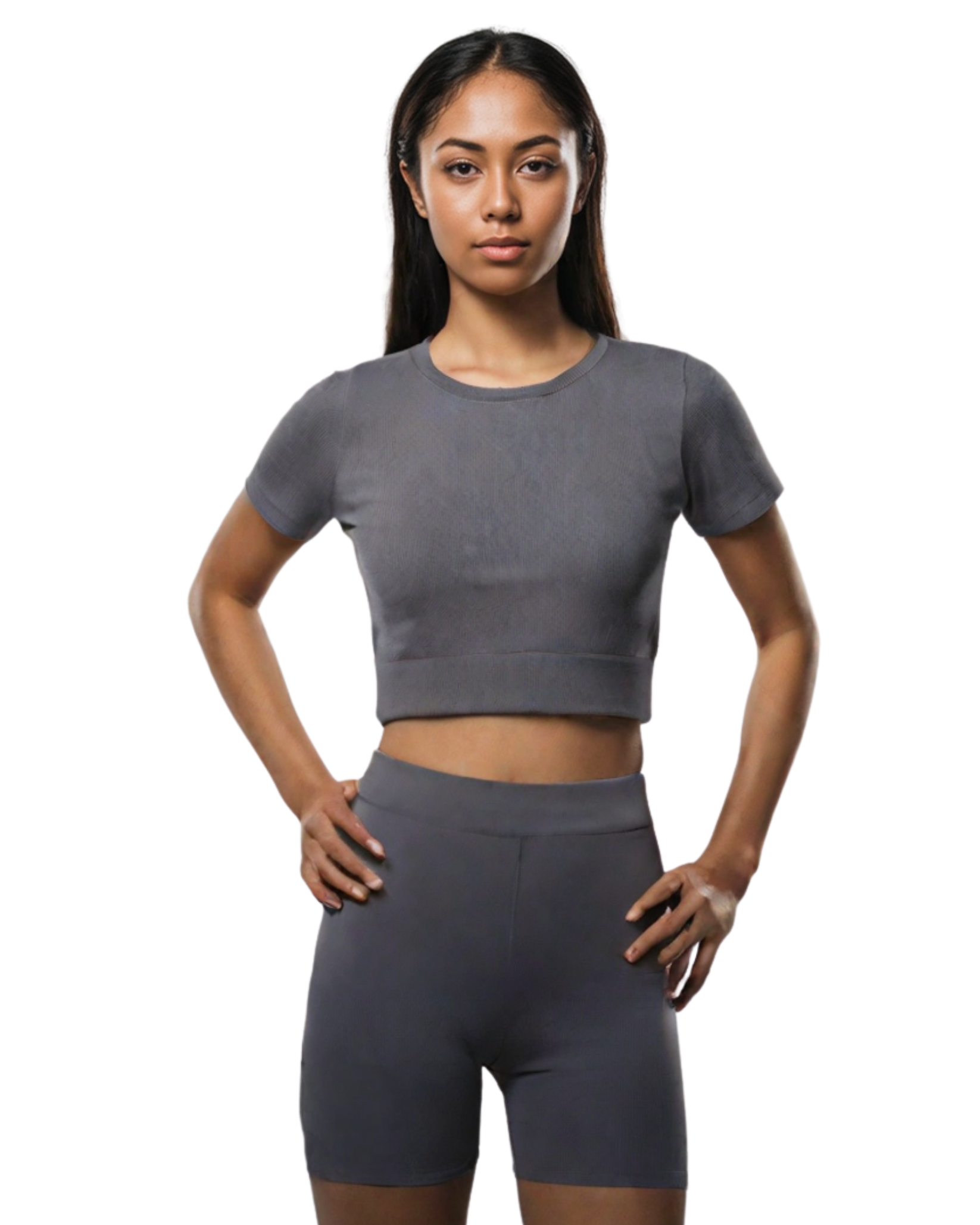 Womens Ribbed Top and Short Set 17