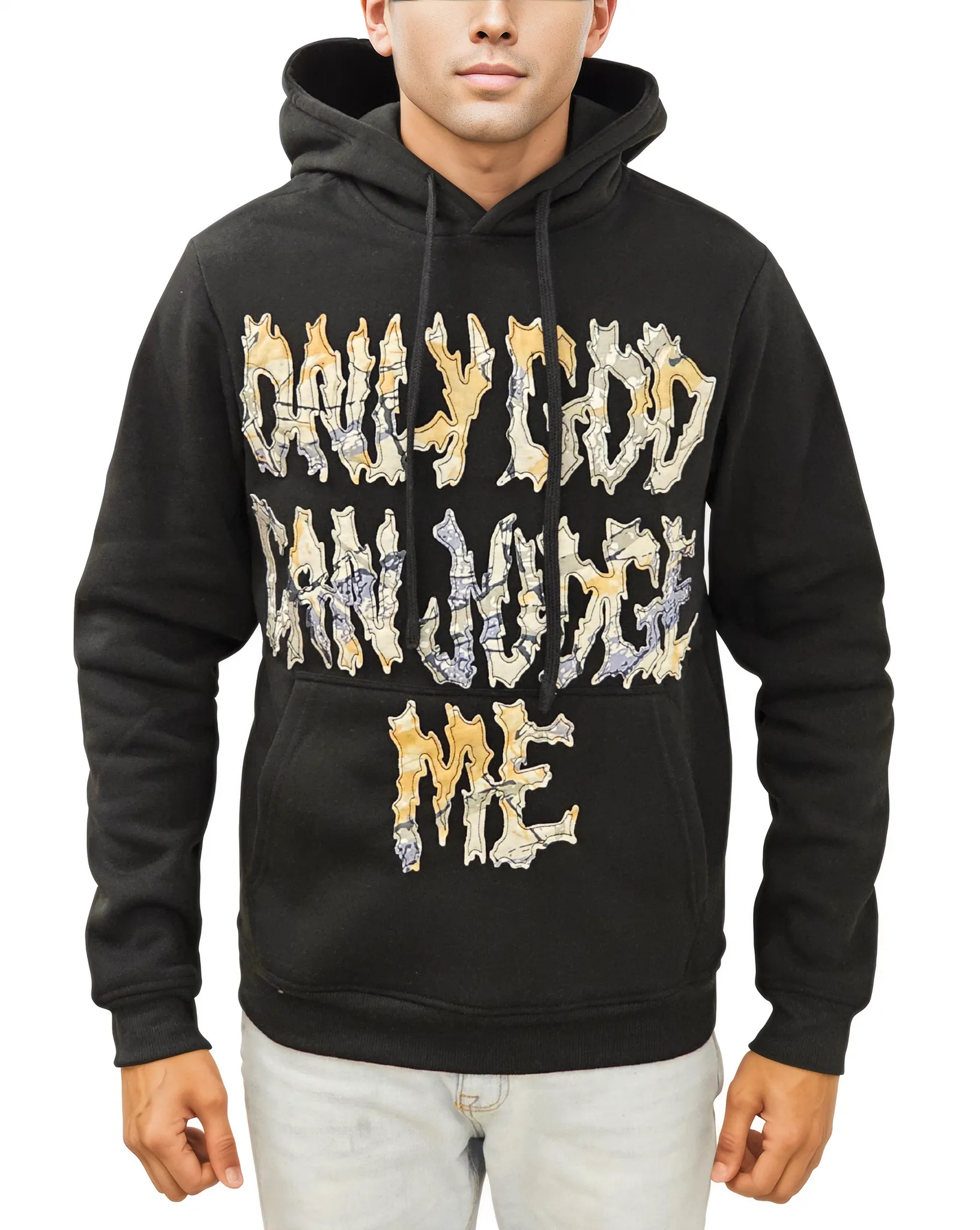 Mens God Can Judge Me Hoodie 109