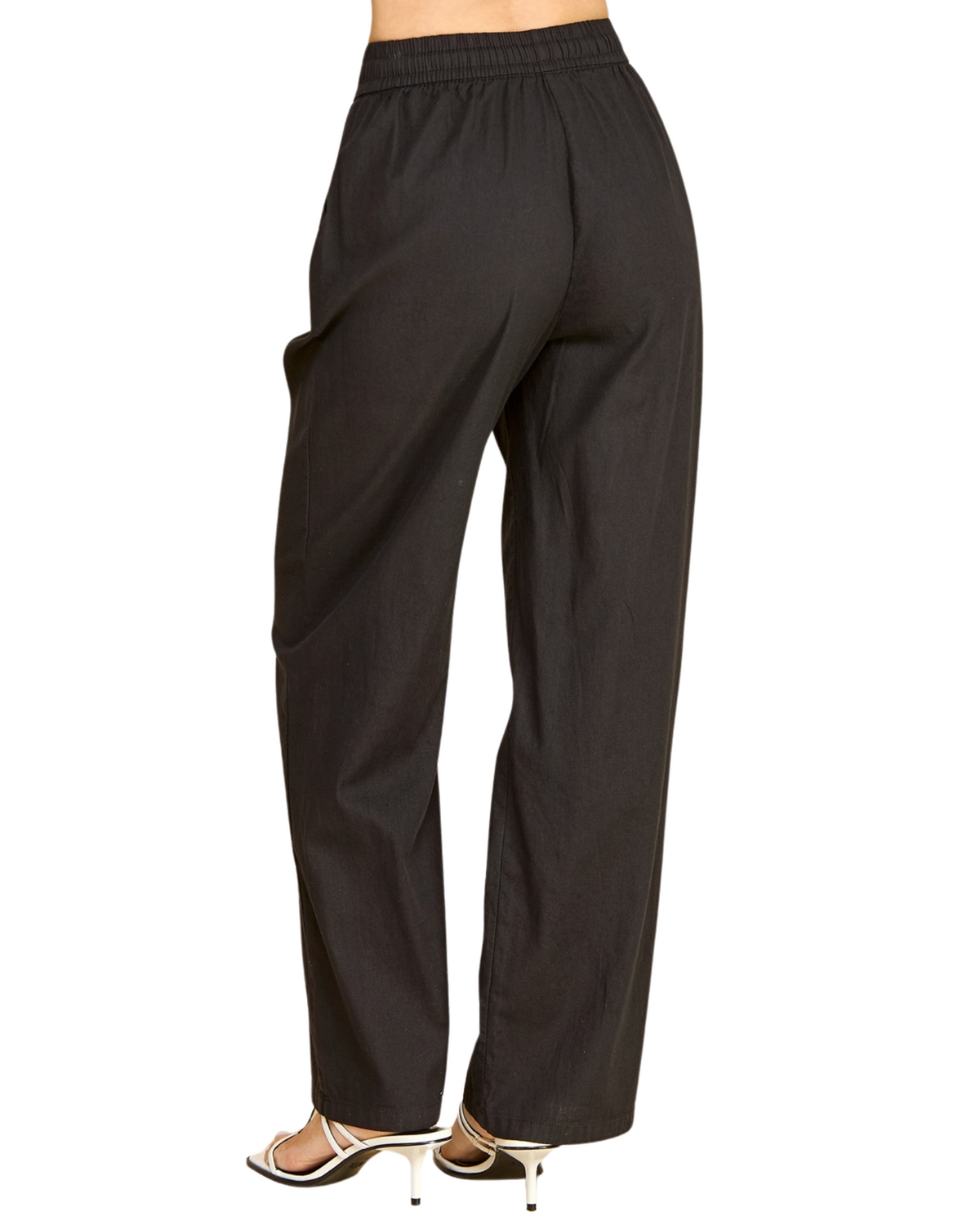 Womens Linen Drawstring Loose Sweatpant