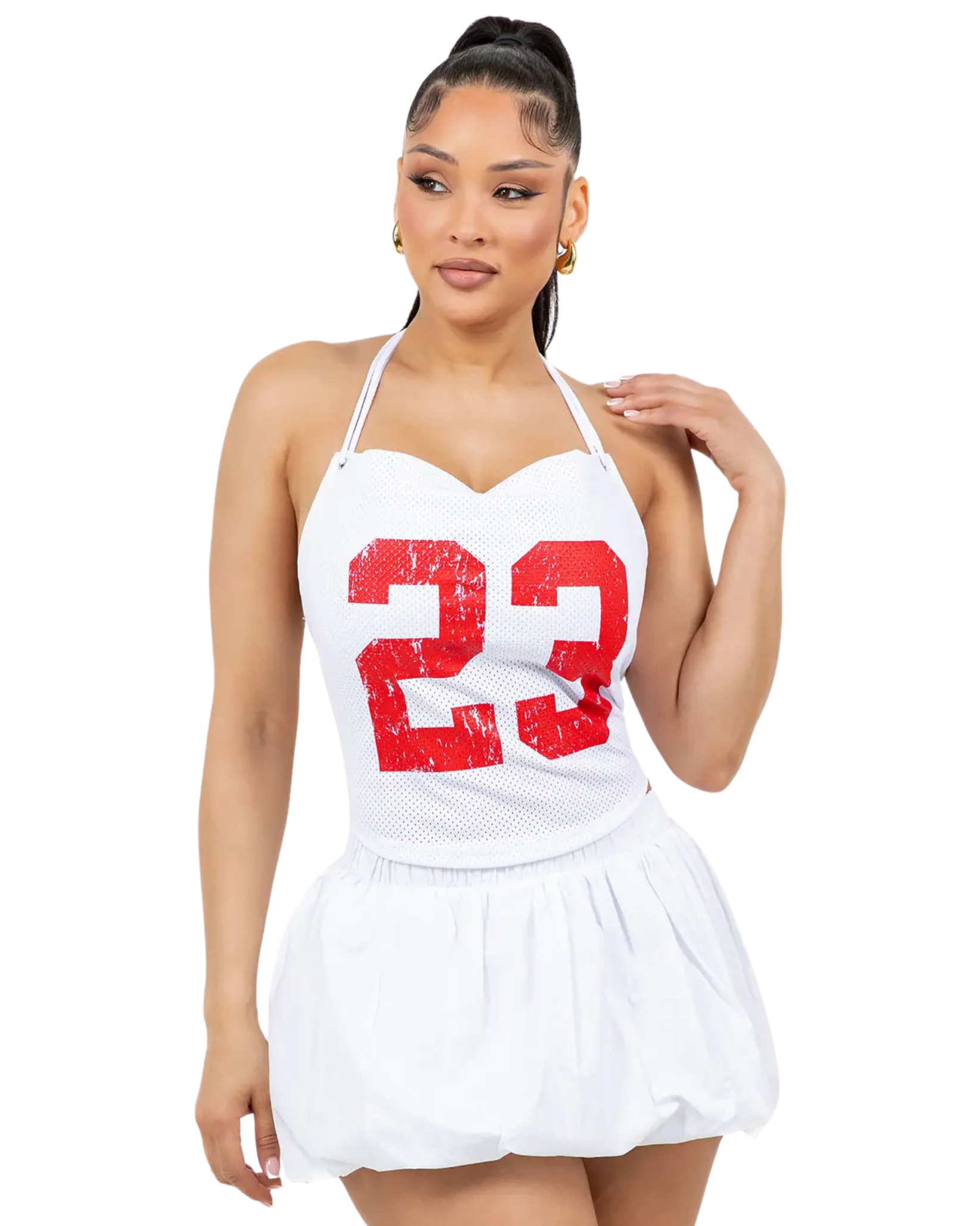 Womens Sporty Sleeveless Halter Top
