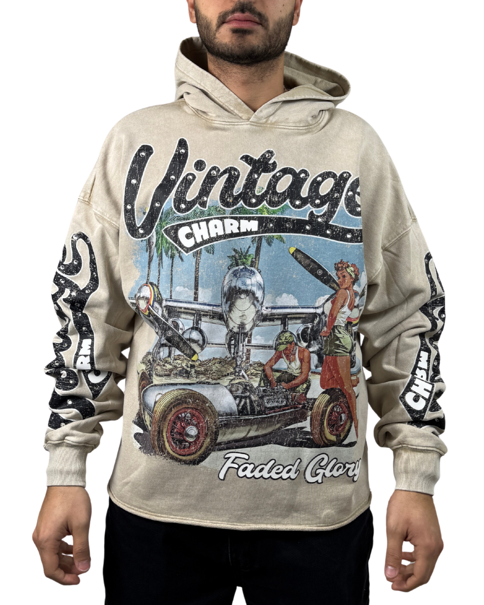 Mens Vintage Charm Hoodie