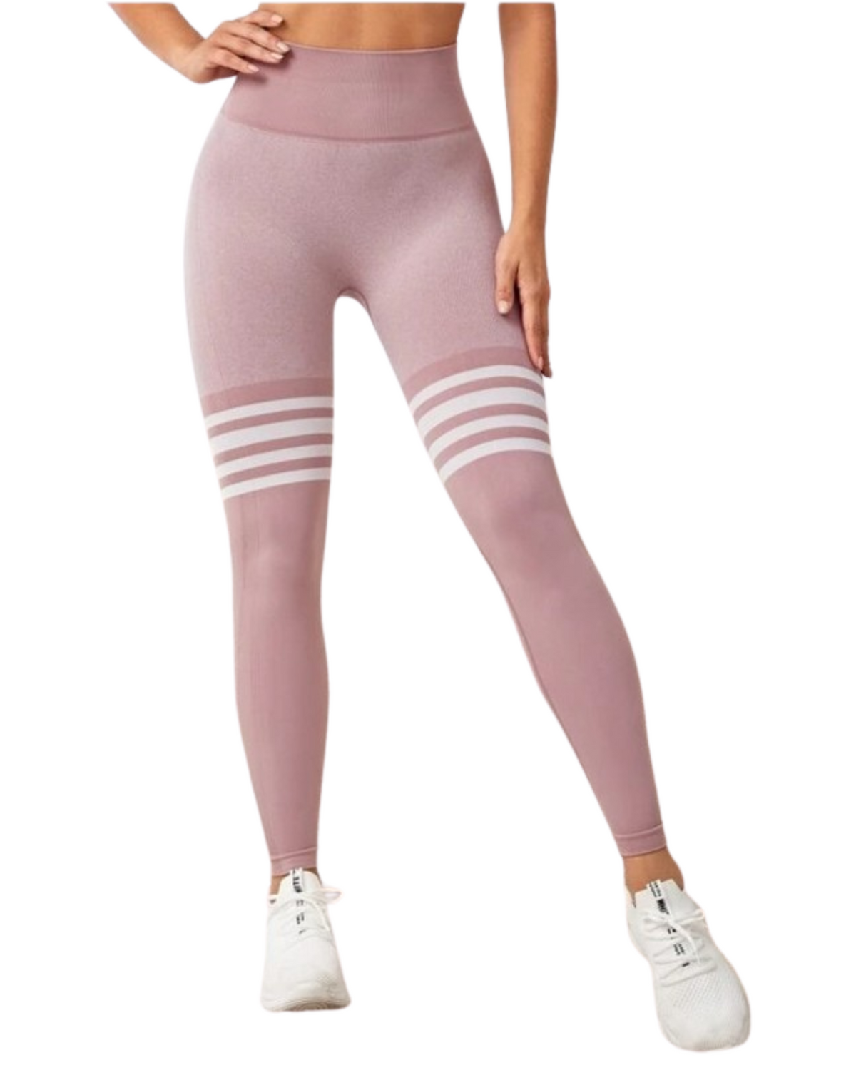 Womens Striped Booty Workout Legging