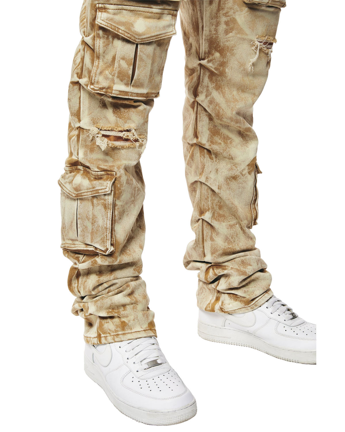 Mens Multi Cargo Straight Fit Jeans