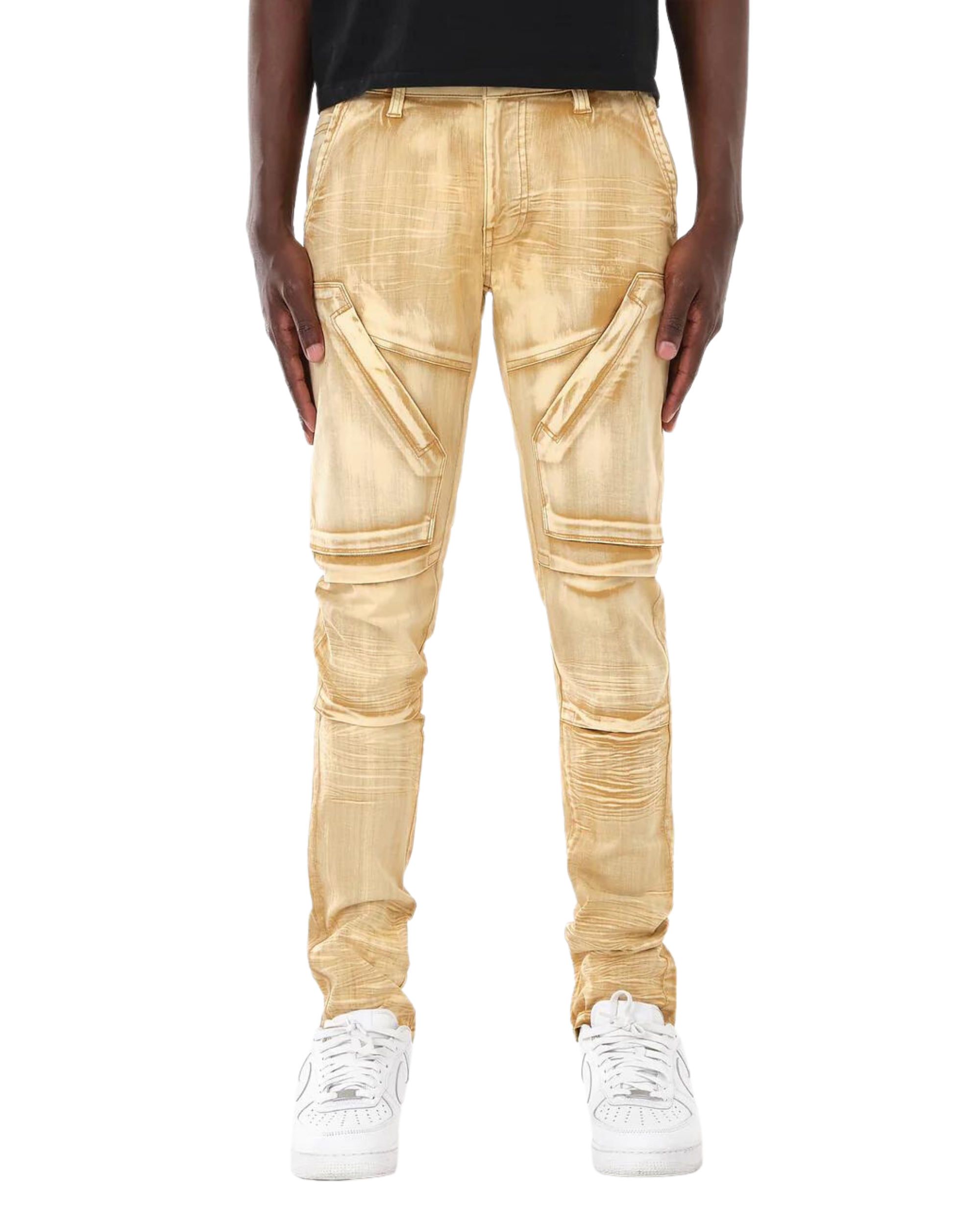 Mens Washed Hidden Pocket Jeans 313039