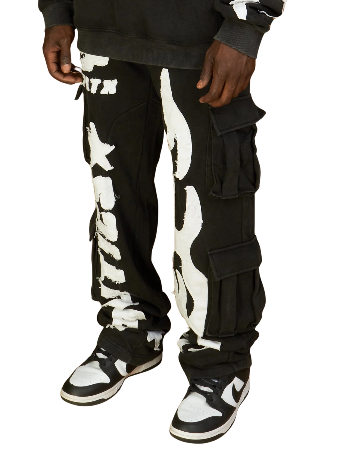 Mens OZ Flames Style Cargo  Sweatpant