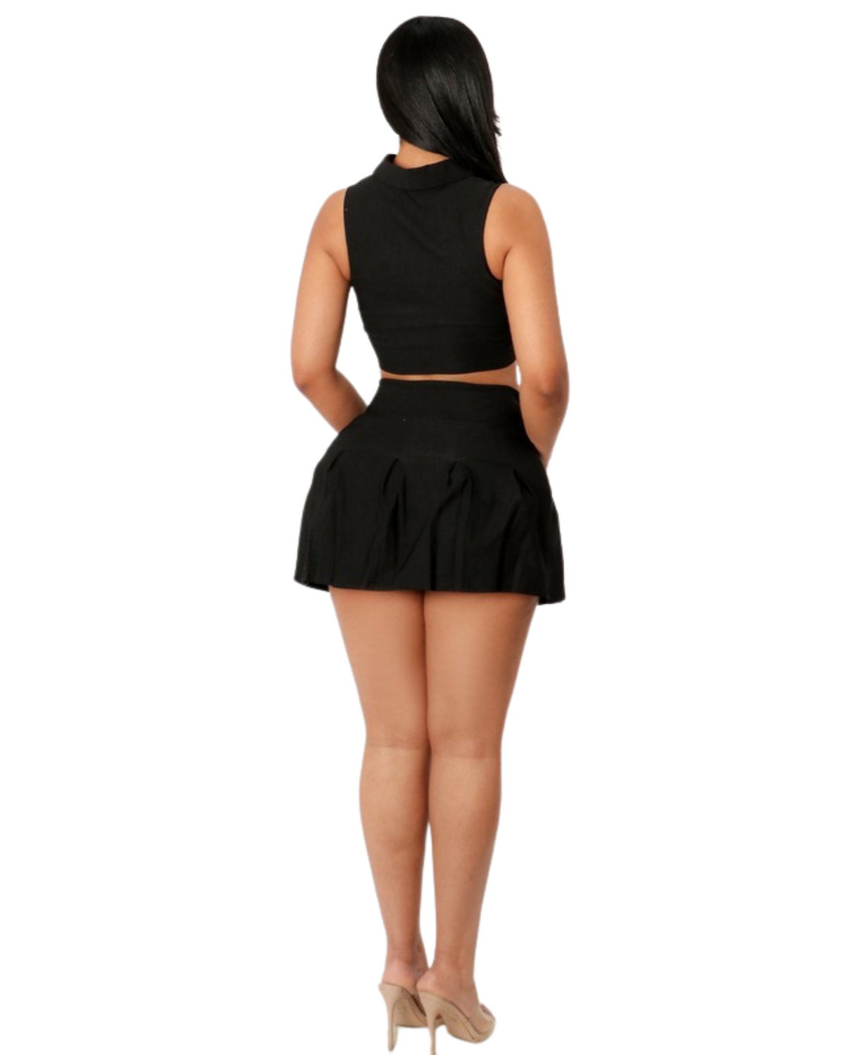 Womens Mini Domiliant Skirt Set