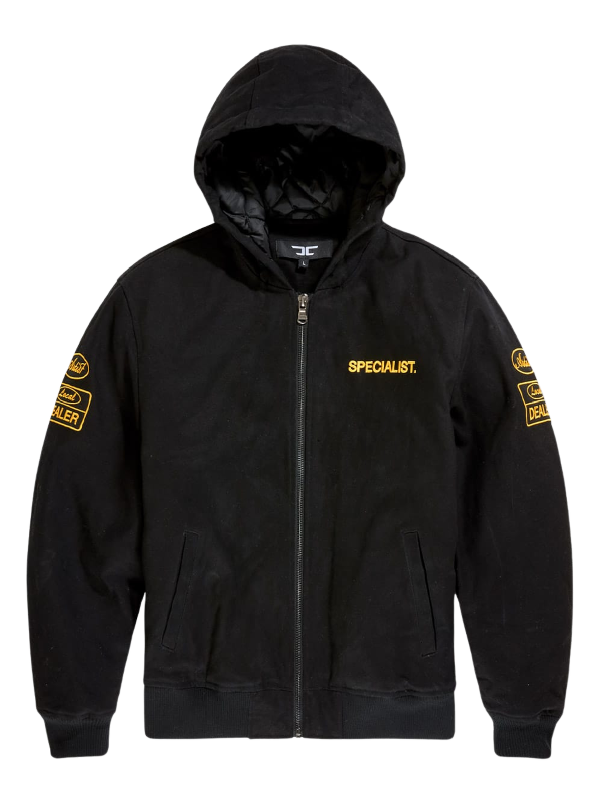 Mens Nylon Striped Zip Jacket