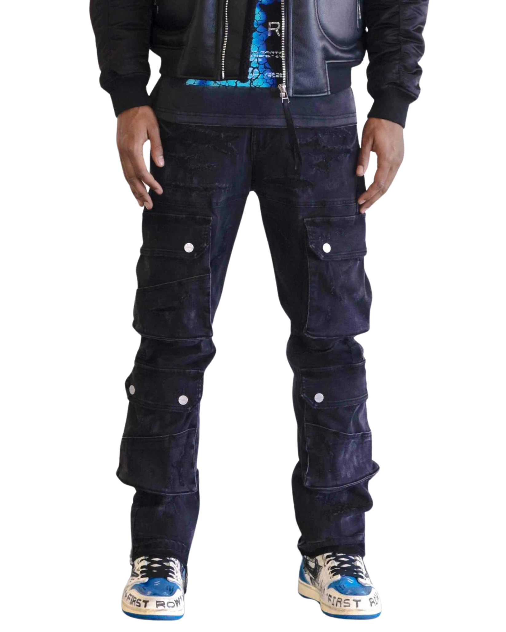 Mens Cargo Multi Denim Jean FRD2242