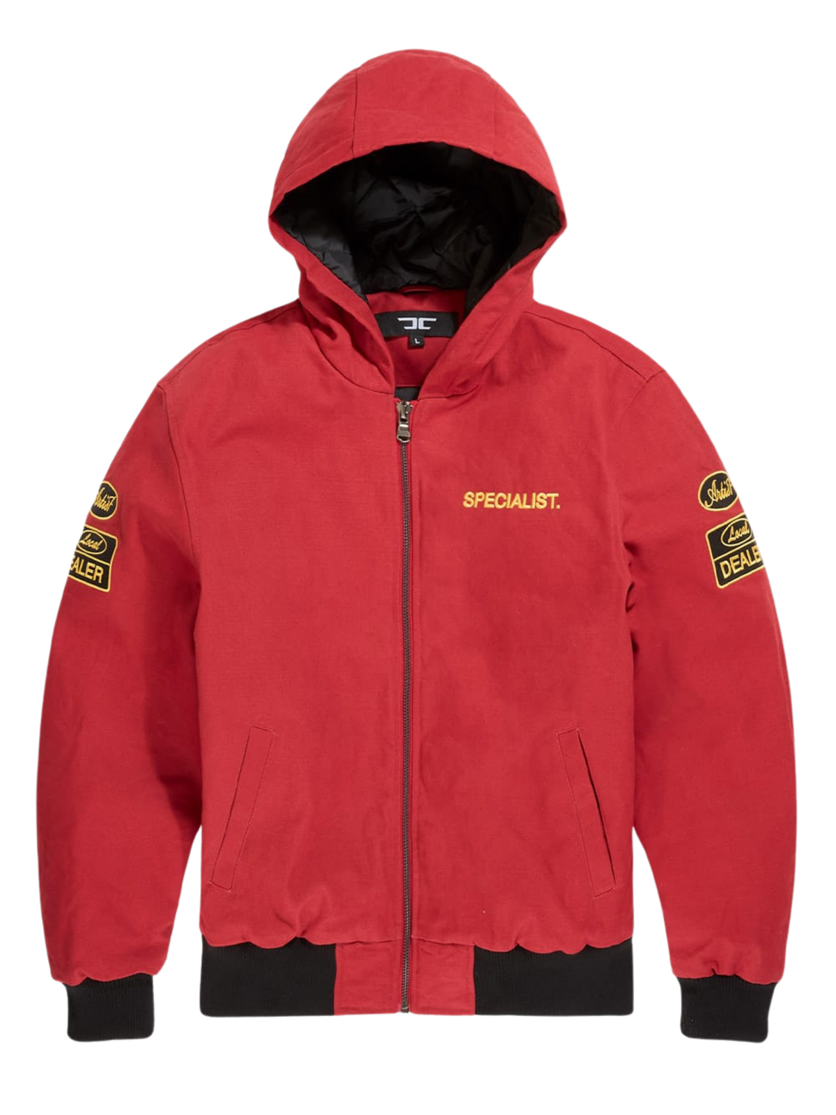 Mens Nylon Striped Zip Jacket