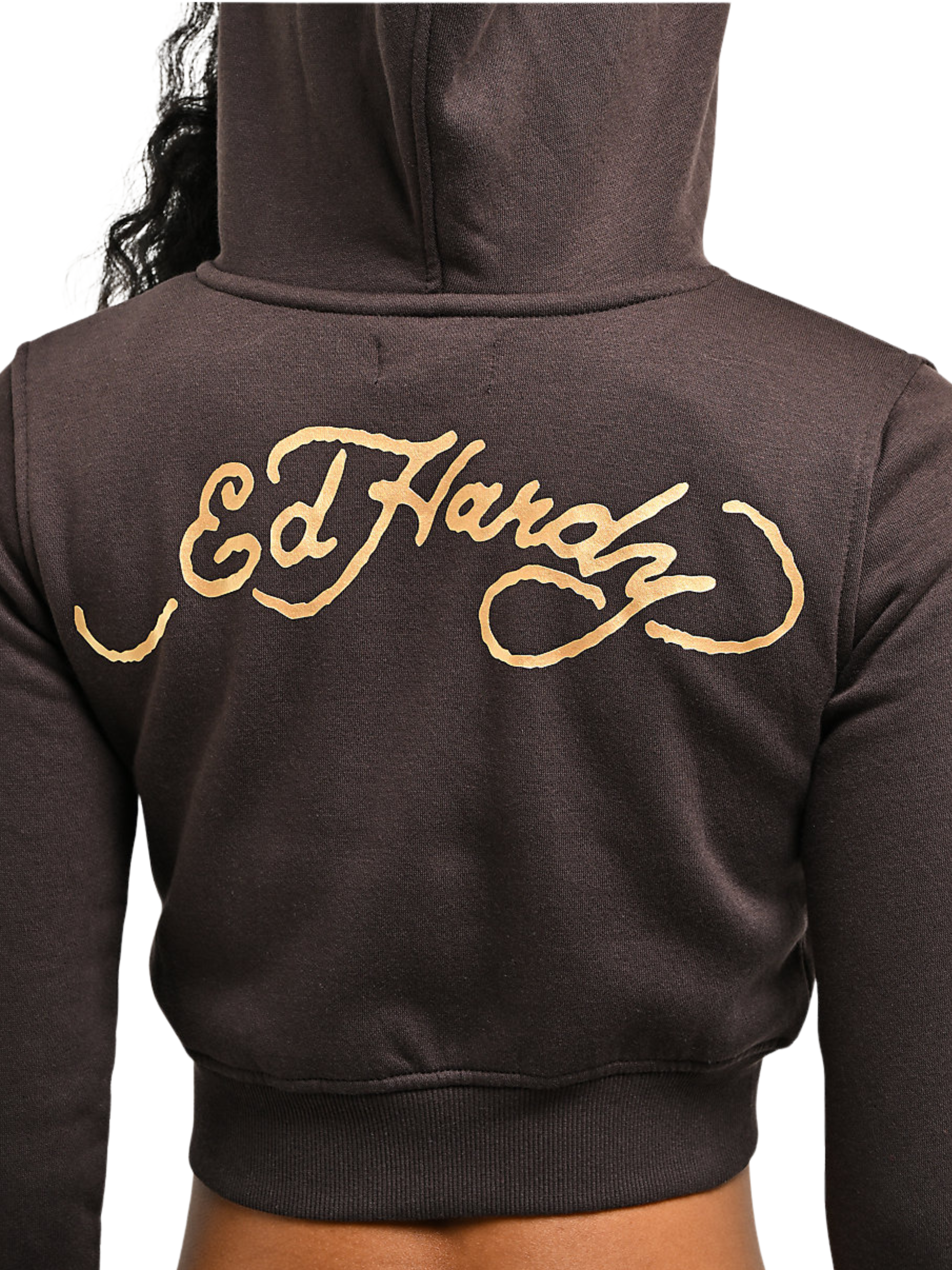 Womens Wing Skull Zip Hoodie