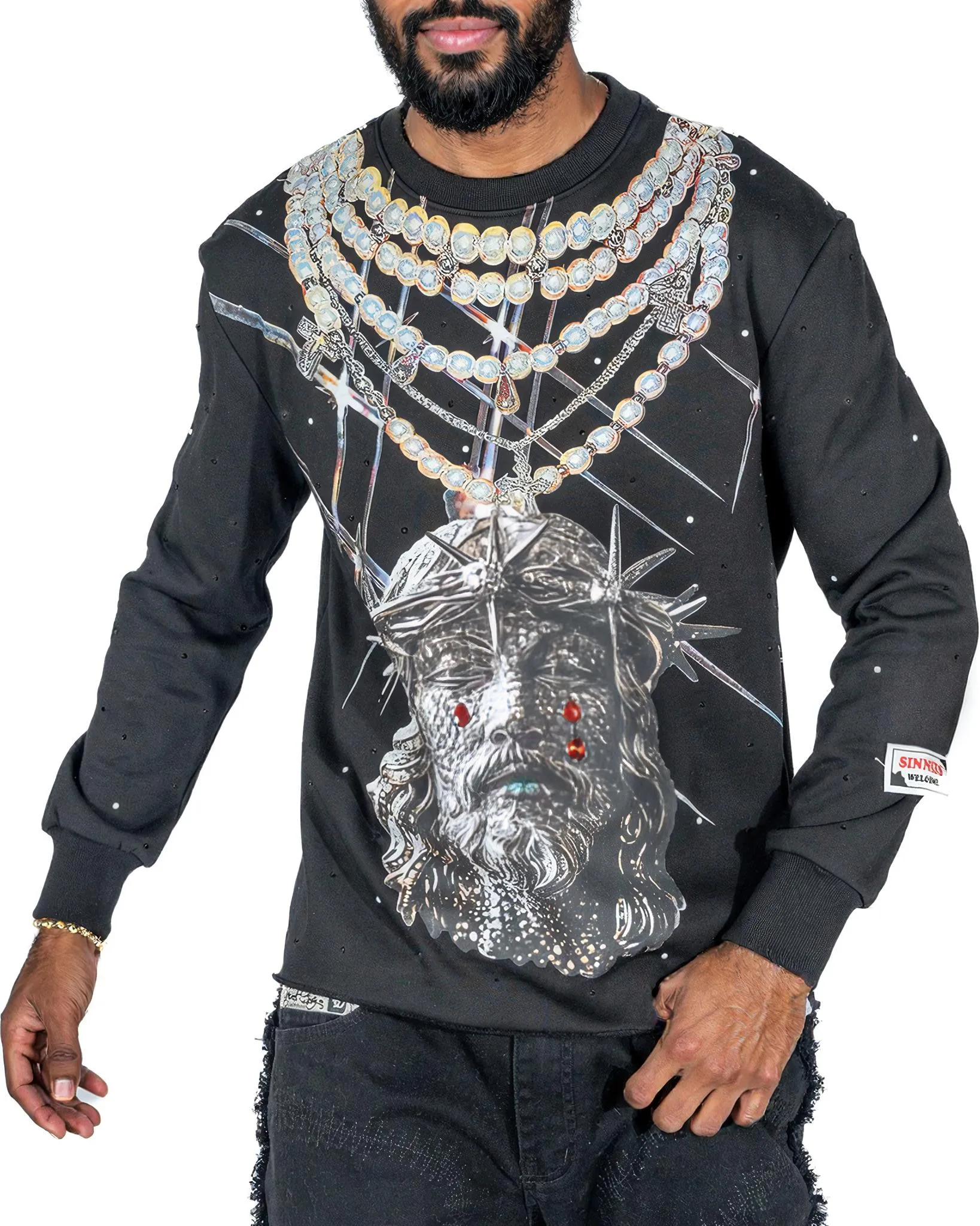 Mens Sinners Welcome Sweater