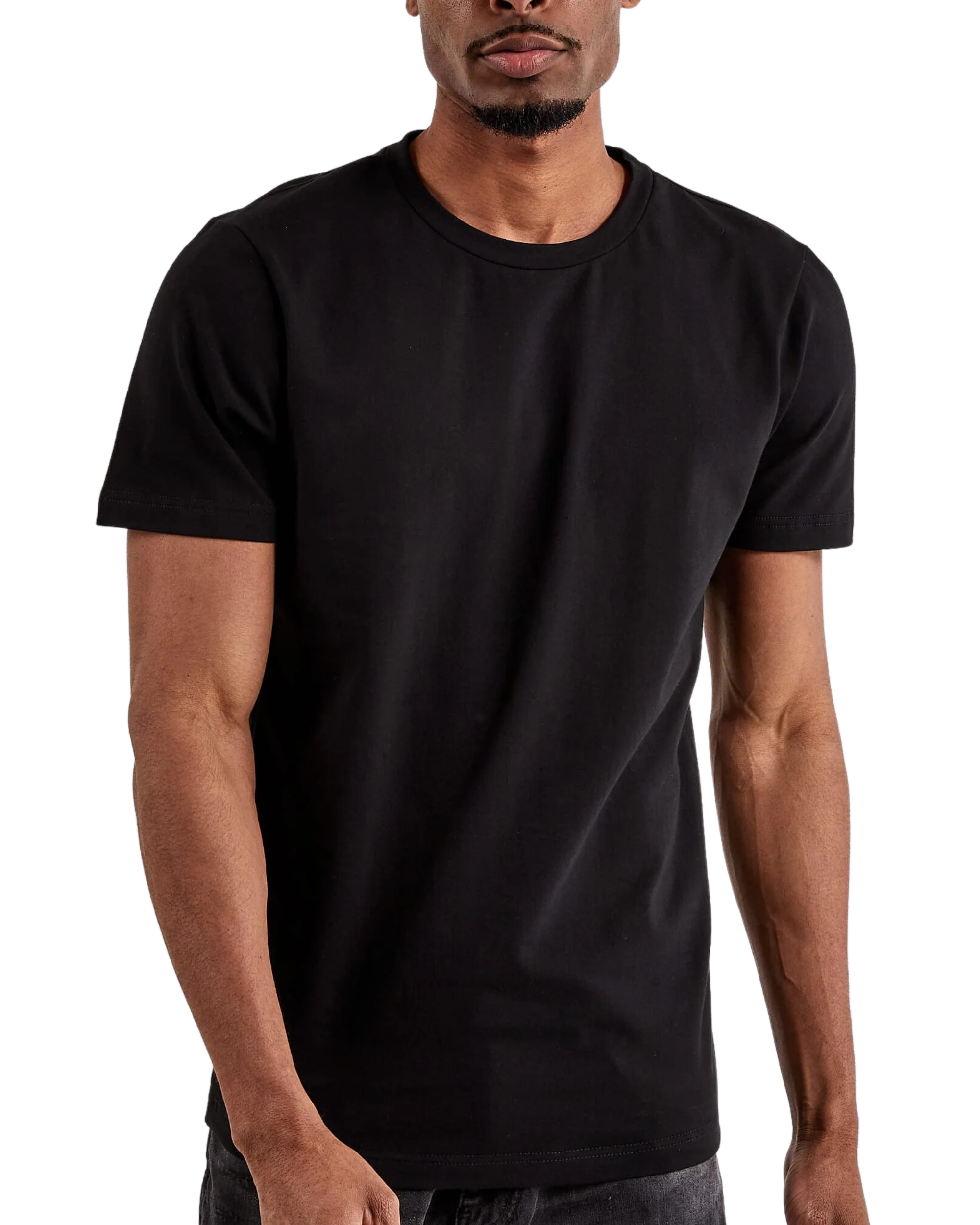 Mens Stretch Slim Fit Basic Tee