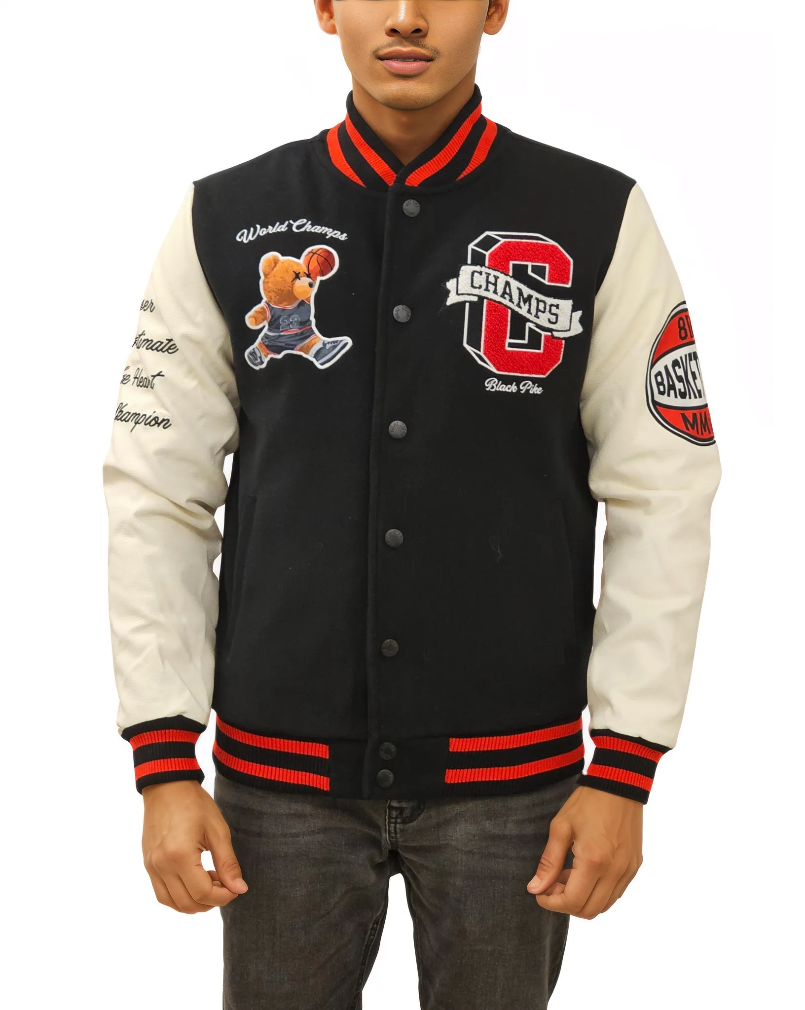 Mens Basketball Champs Varsity Jacket