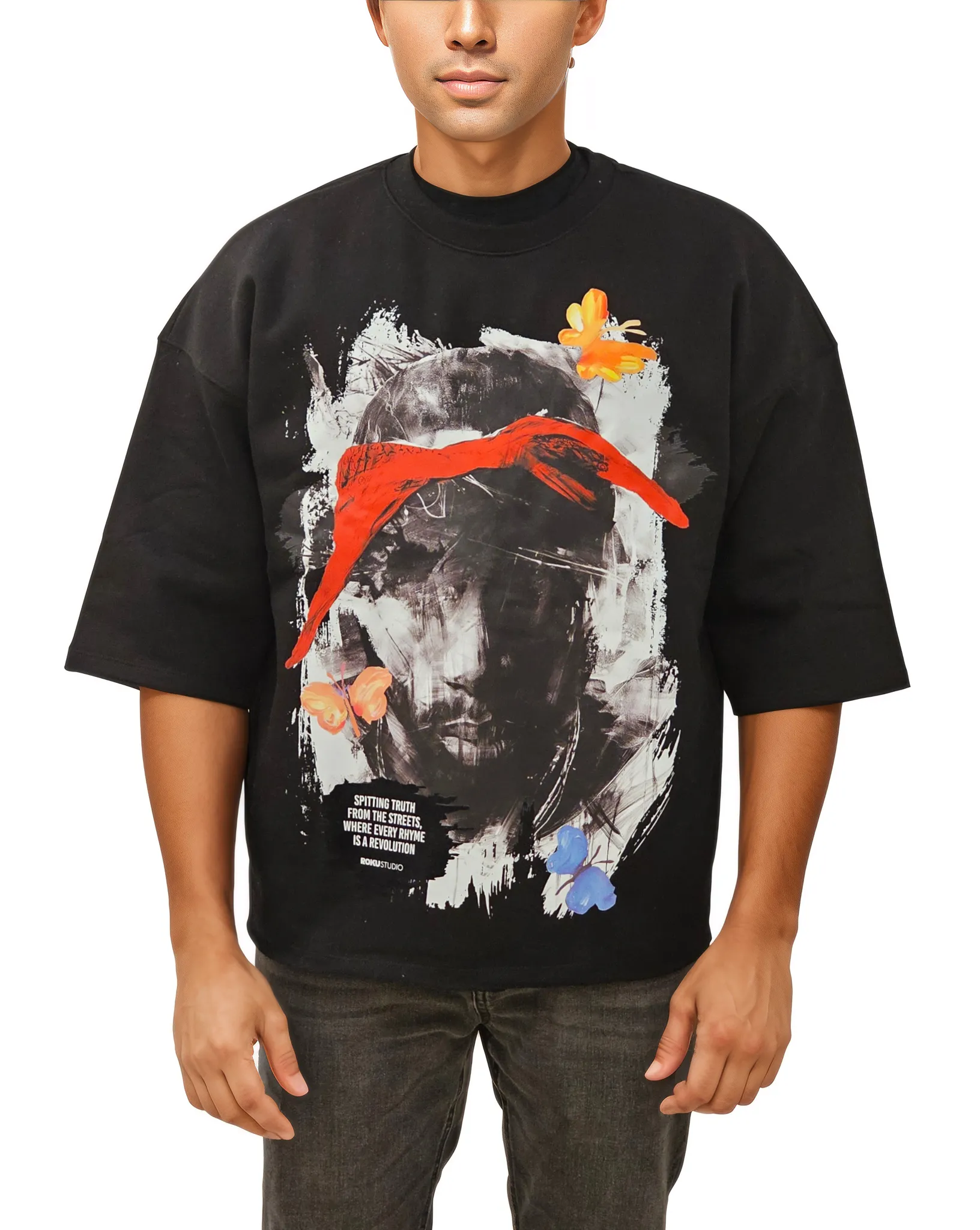 Mens Spitting Truth Oversized Shirt