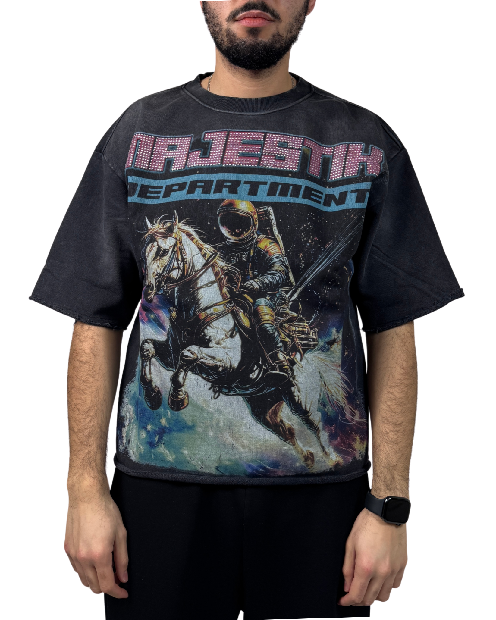 Mens Astronaut On Horse Shirt
