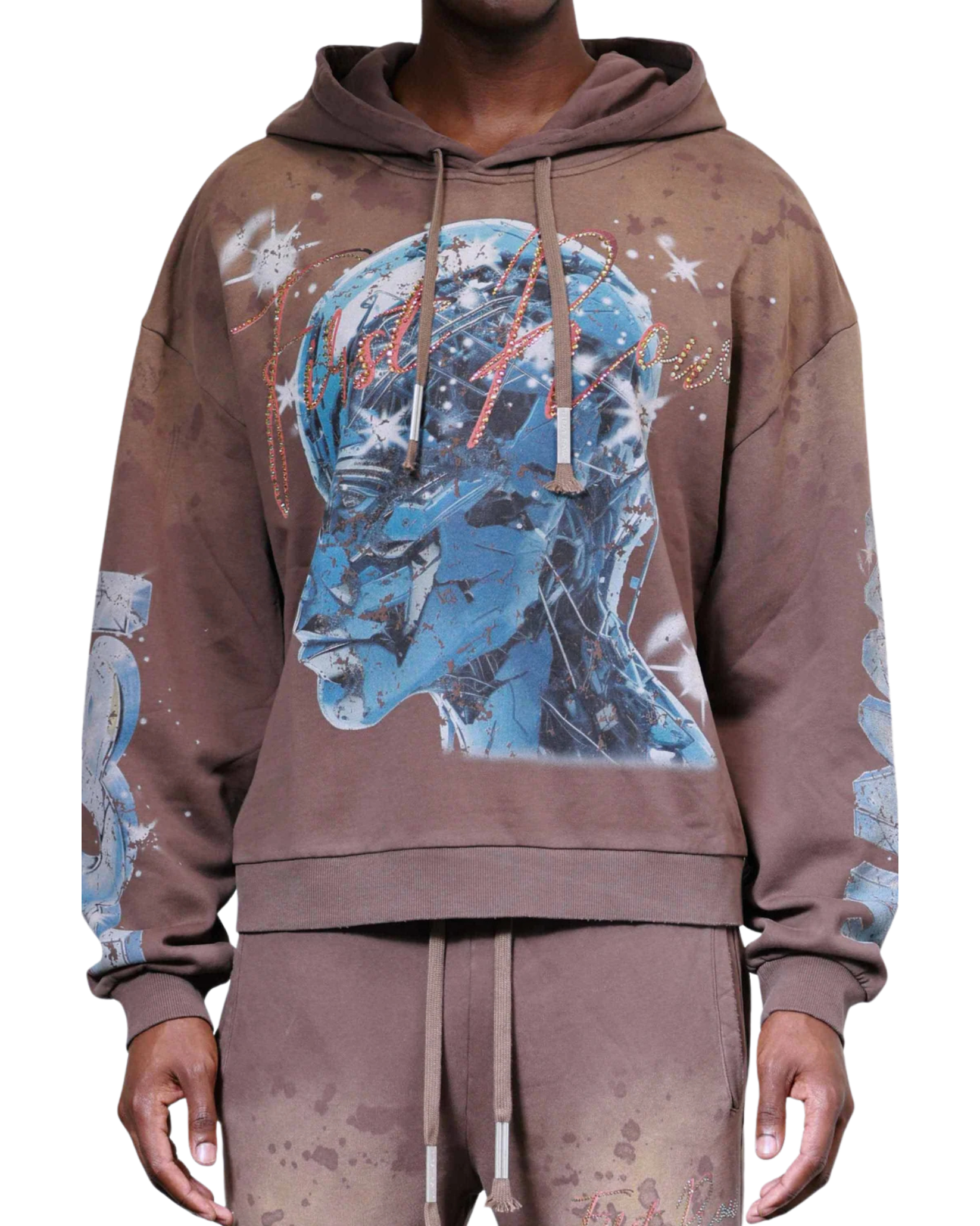Mens Post Human New Born Hoodie