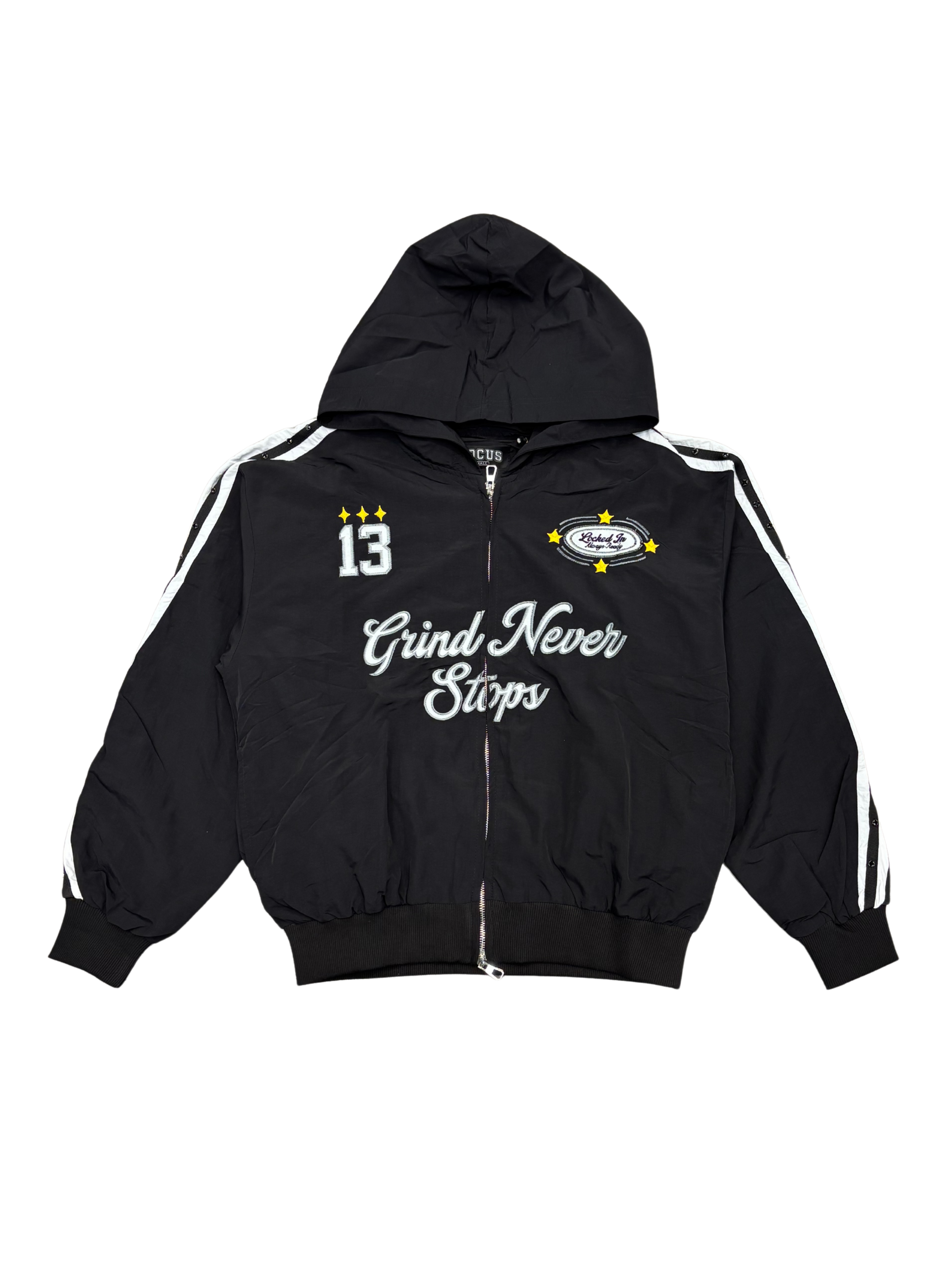 Mens Grind Never Stops Nylon Jacket