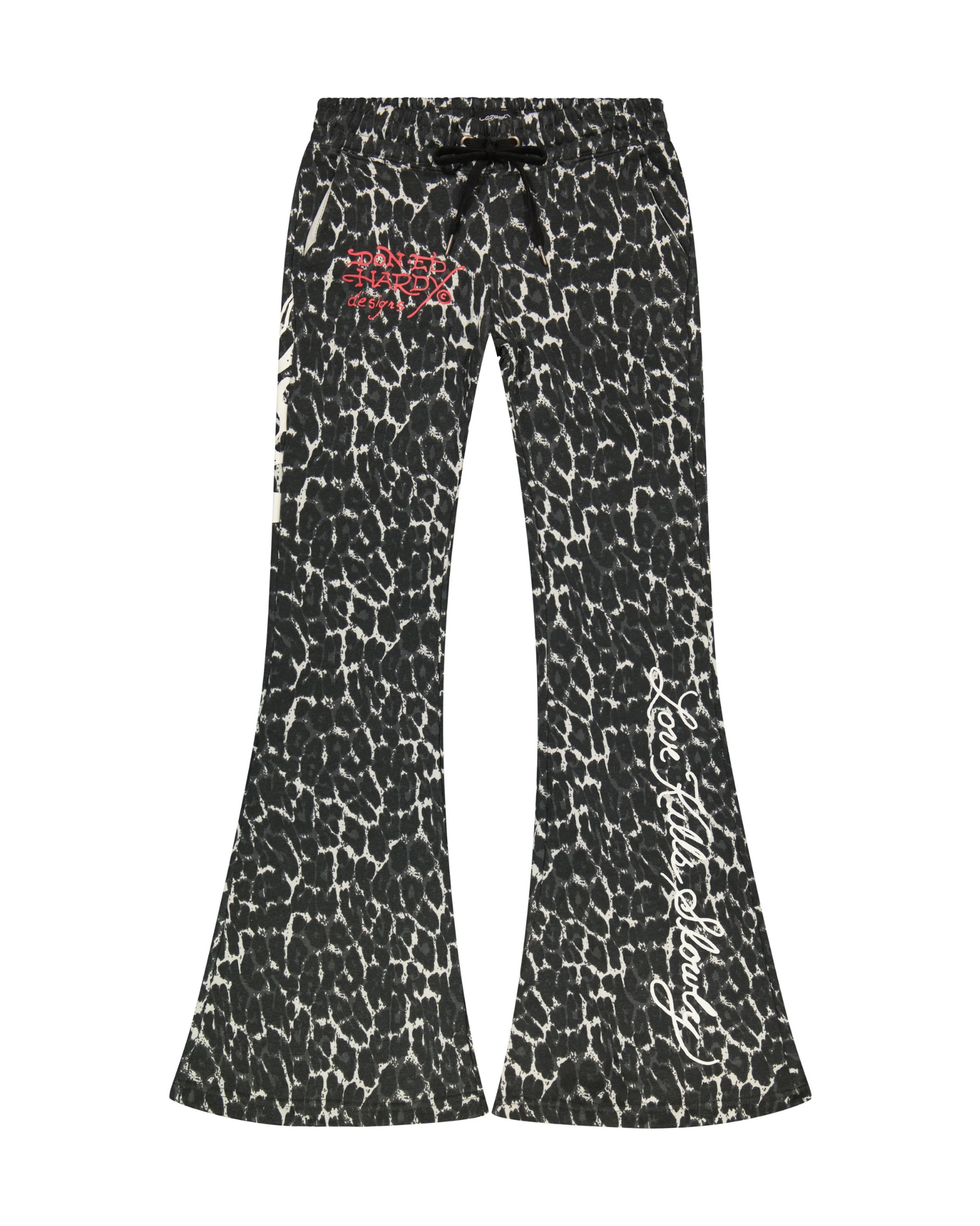 Womens Leopard Boot Cut Sweatpant