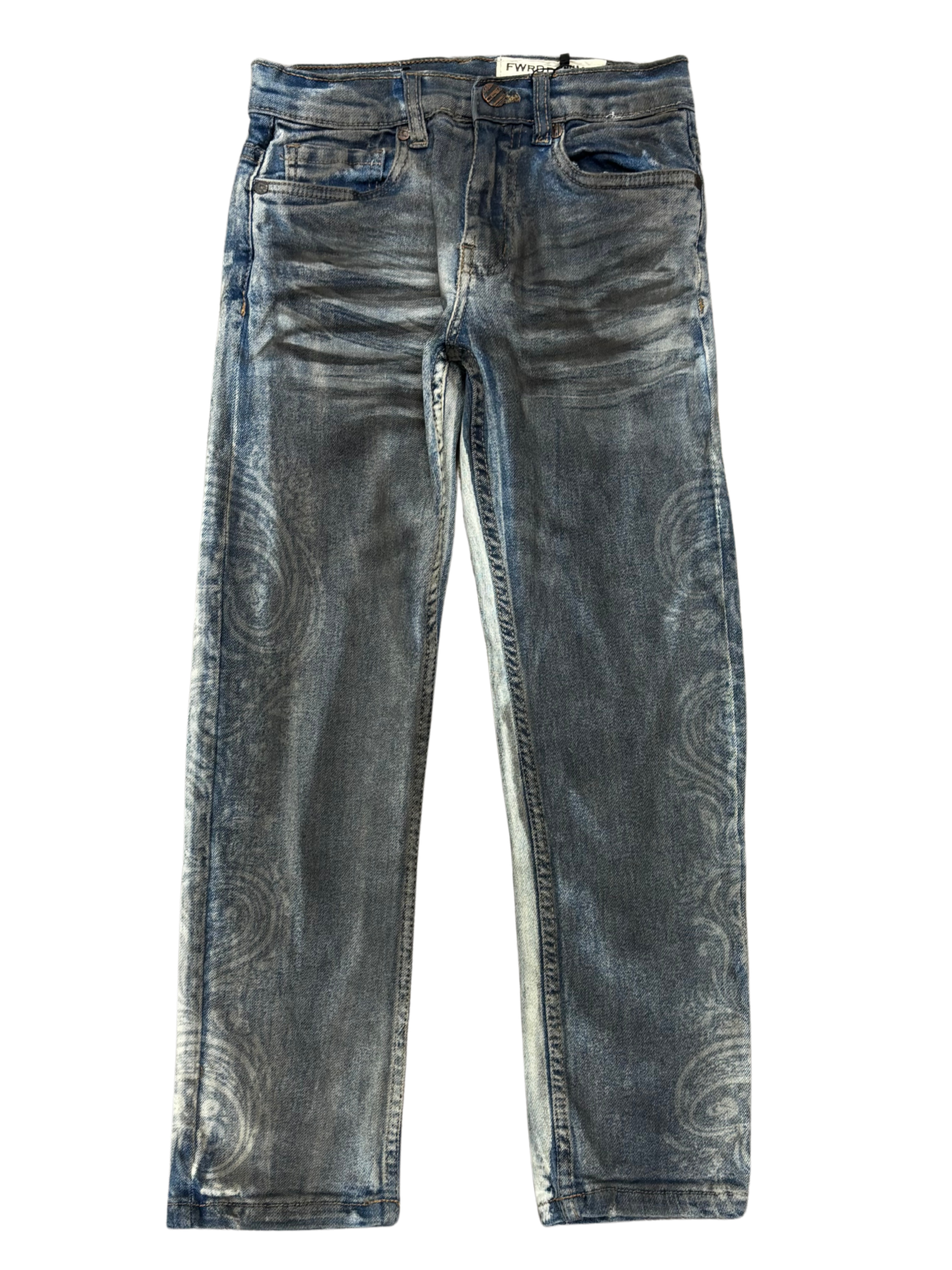 Mens Fleur Printed Jeans 330462B