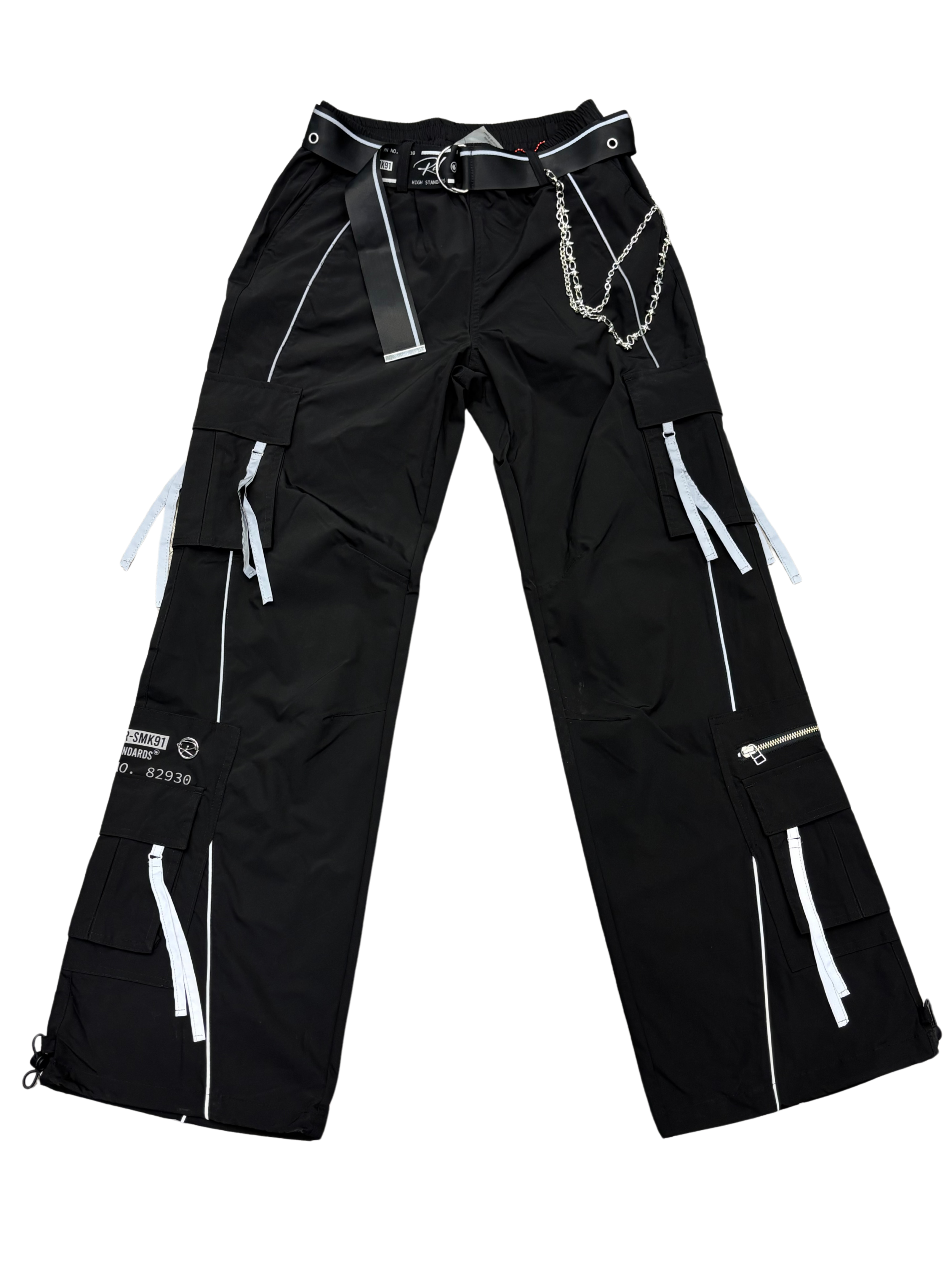 Womens Nylon Flare Leg Pants