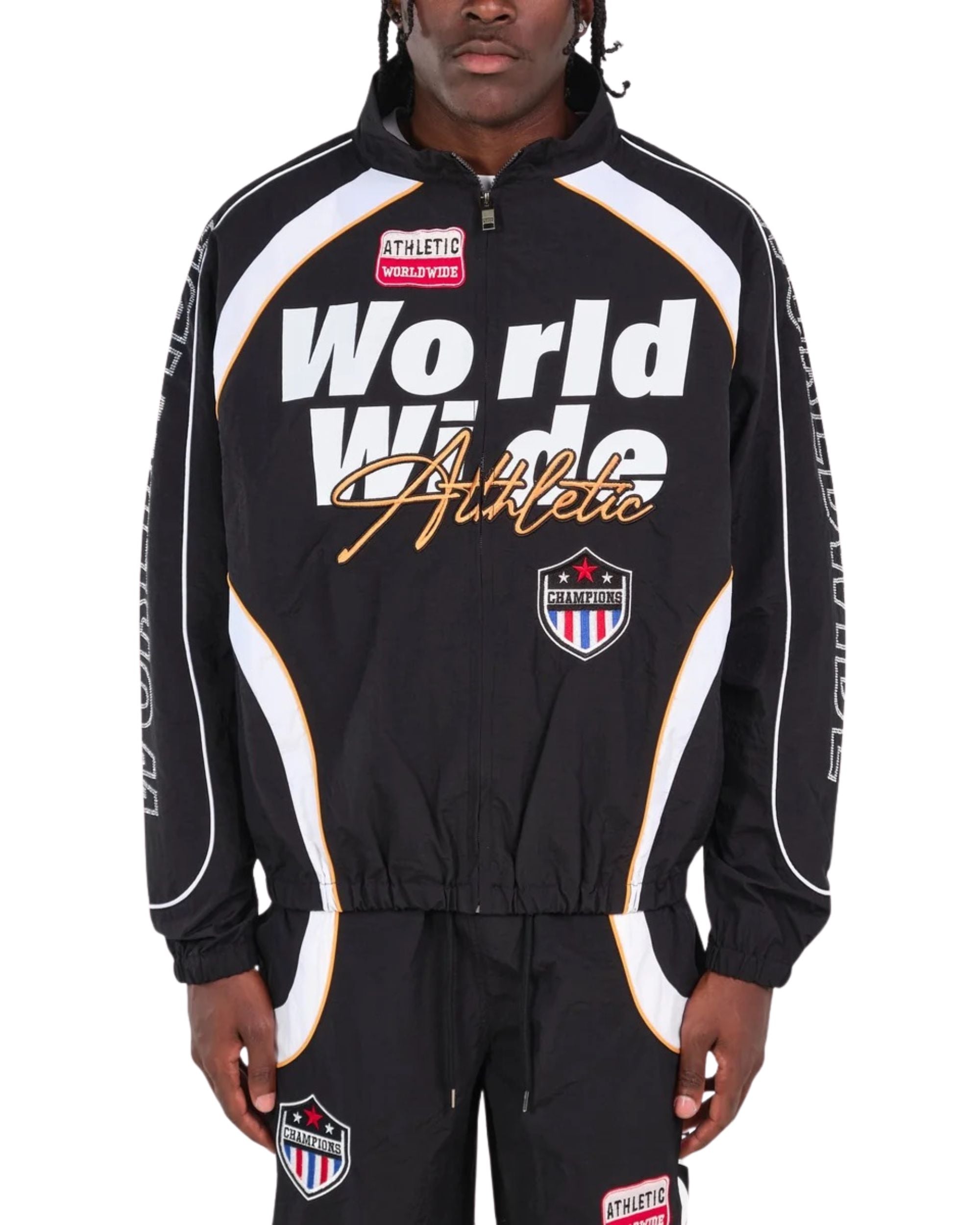 Mens Nylon Worldwide Full-Zip