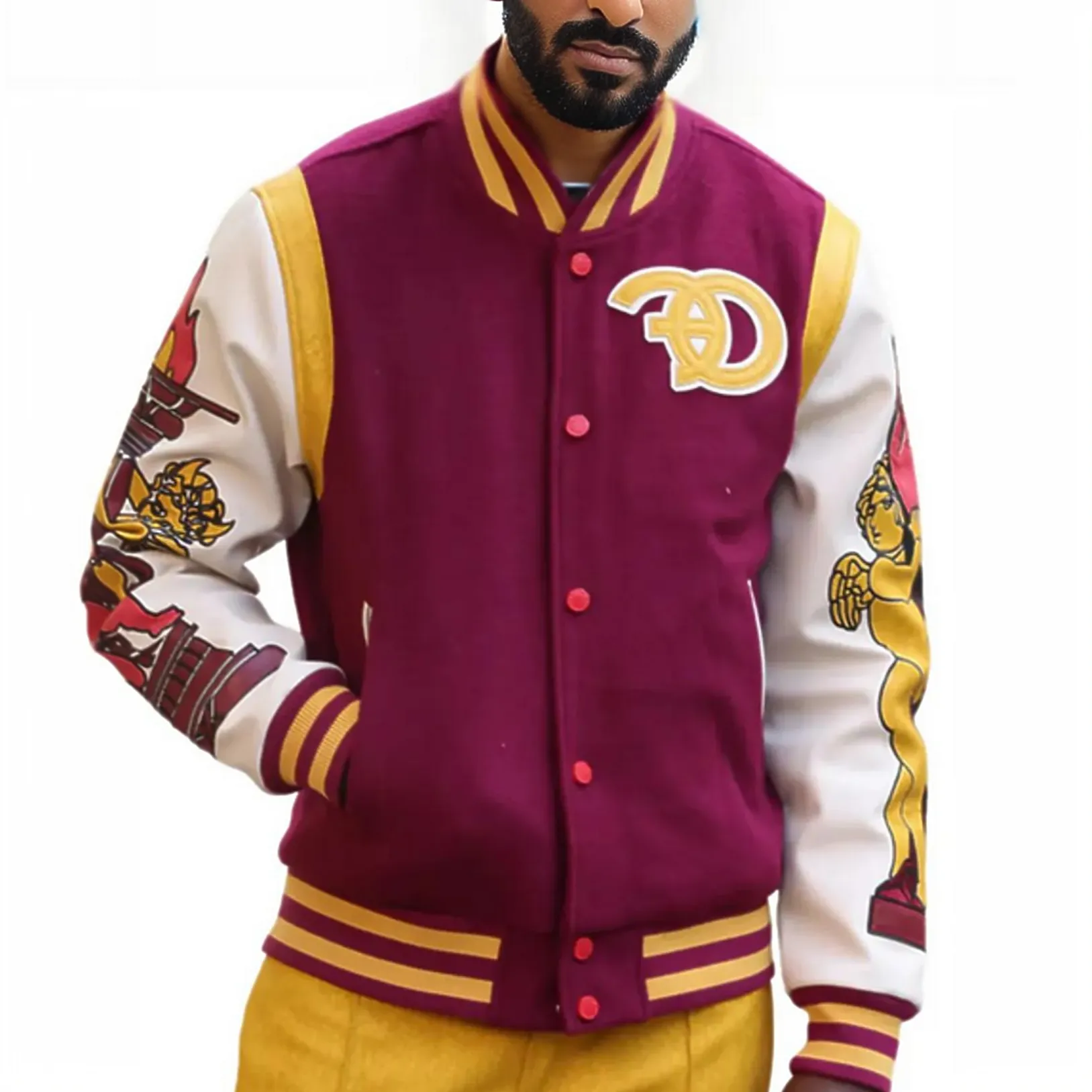 Mens Casa De Wool Varsity Jacket F1071