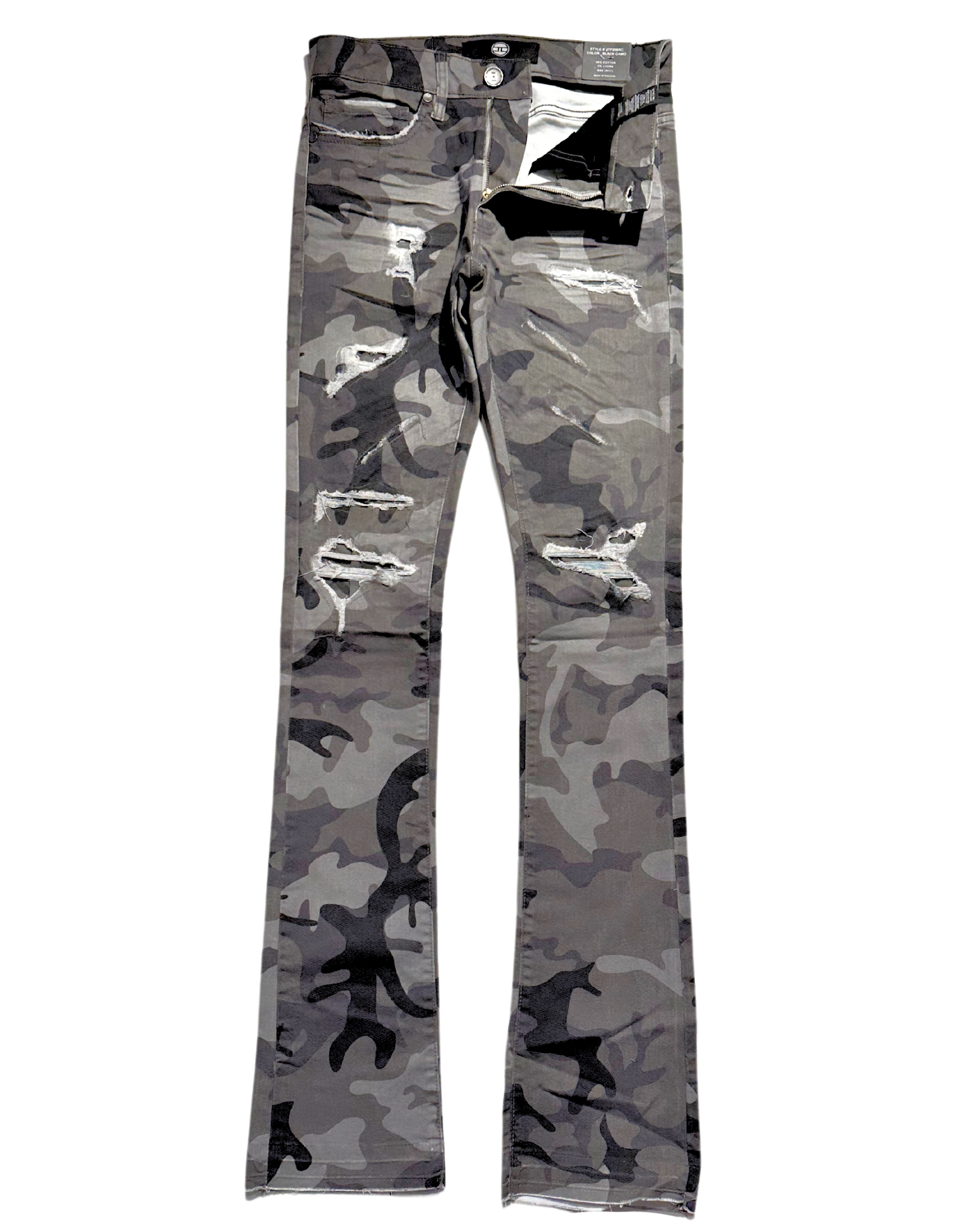 Mens Martin Camo Stacked Jeans JTF956RC