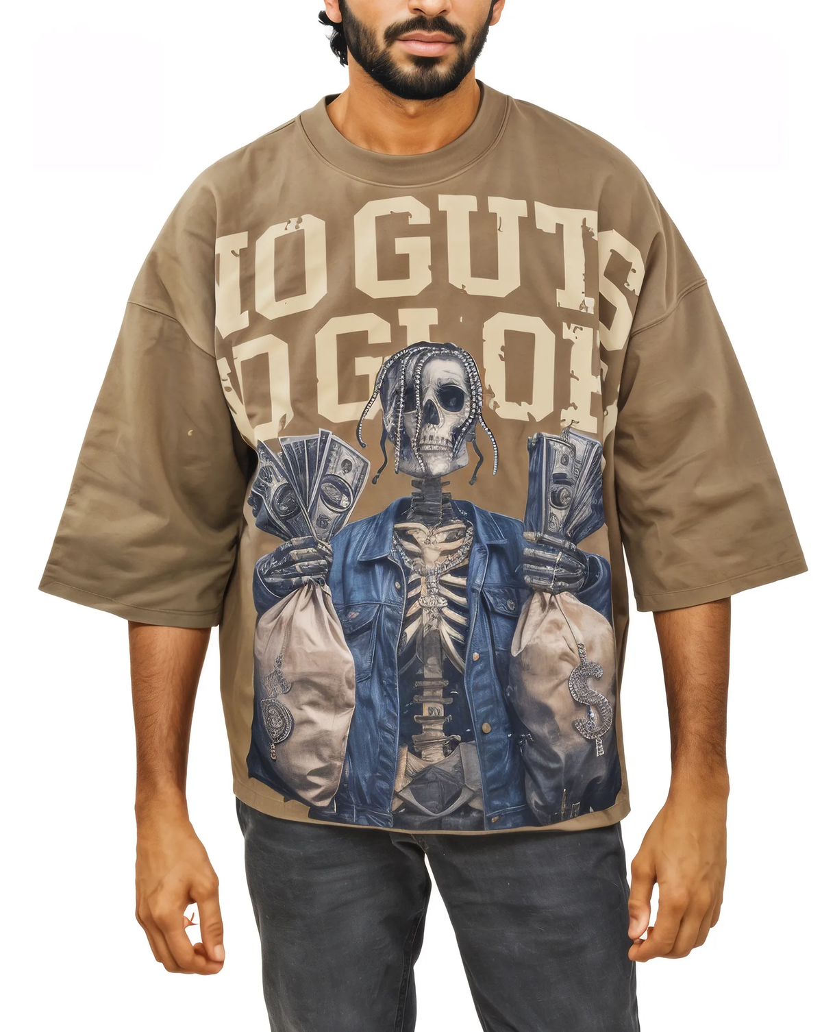 Mens No Guts No Glory Oversized Shirt