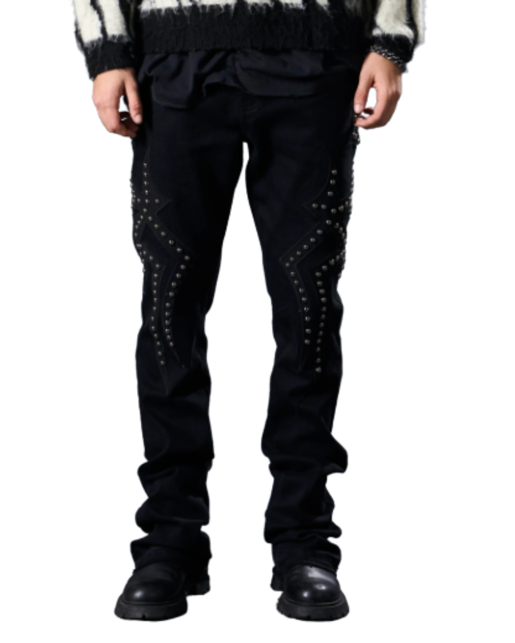 Mens Stacked Jeans M8312