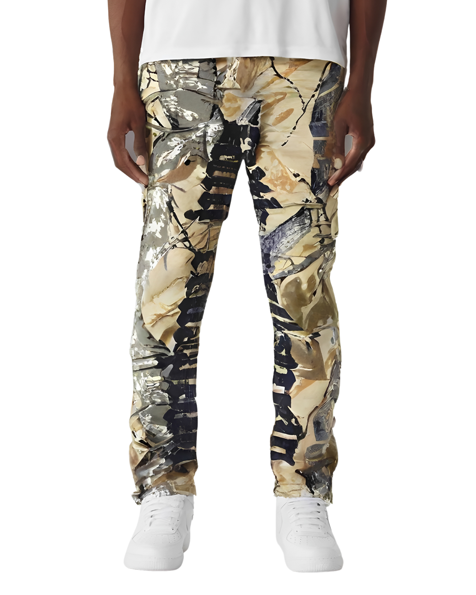 Mens Faith Collapsing Cargo Slim Fit Jeans 4421